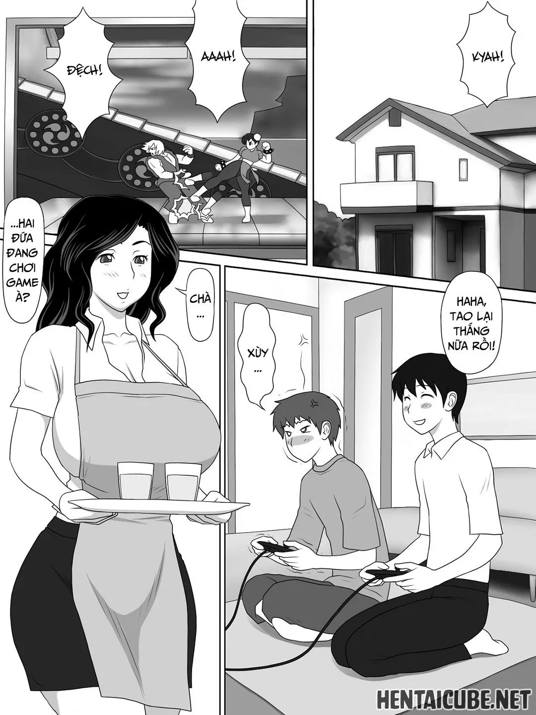 HentaiVN.net - Ảnh 3 - Mẹ tôi quá thân thiện với đứa bạn thân [Friendly Sugiru Tomodachi no Kaa-san ga Boku ni Betabeta Micchaku Shitekite...; My Friend's Overly Friendly Mom Keeps Sticking Close To Me] - Oneshot