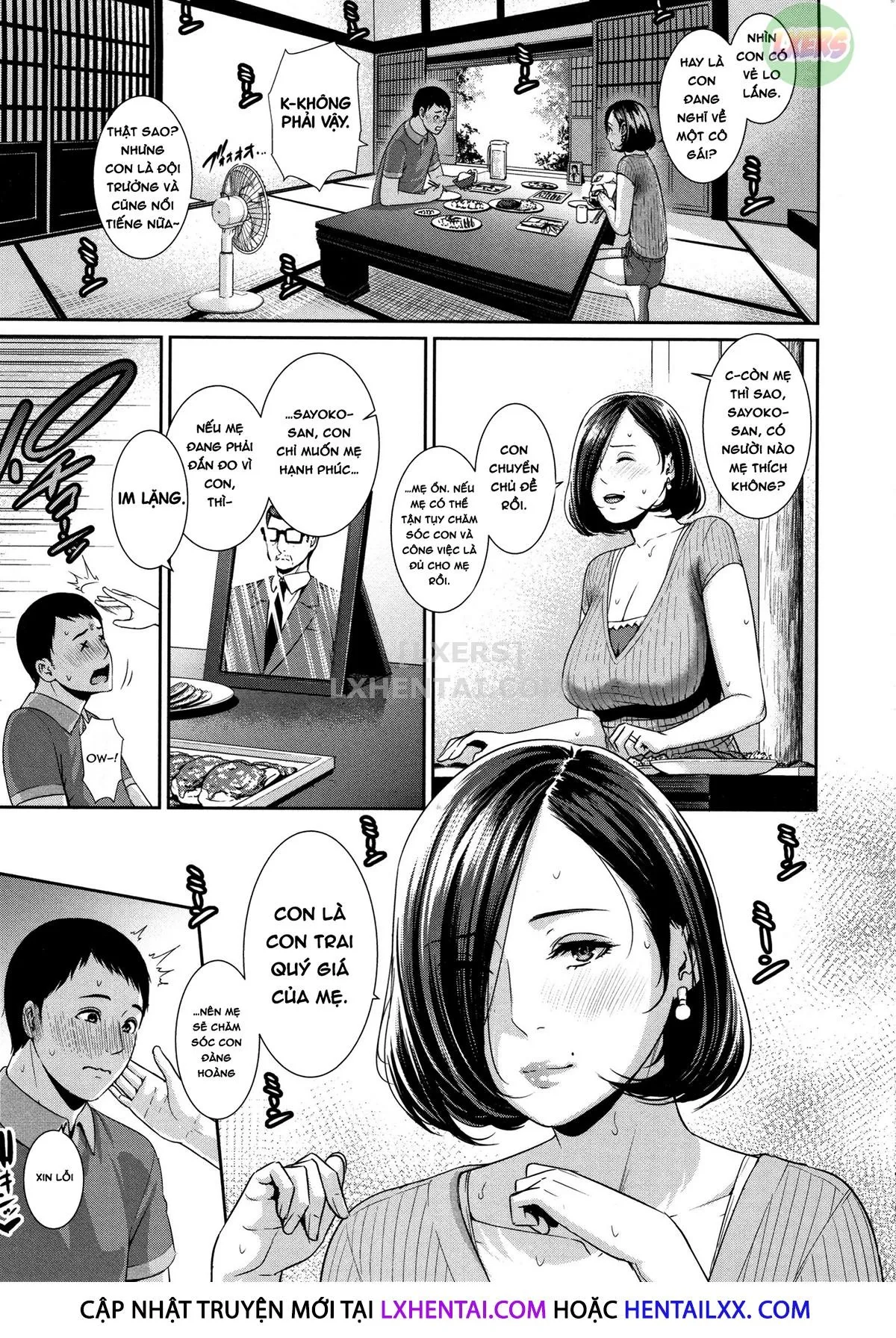 HentaiVN.net - Ảnh 13 - Drowning in Sex With Mom [Kaa-san to Sex ni Oboreru] - Chap 1