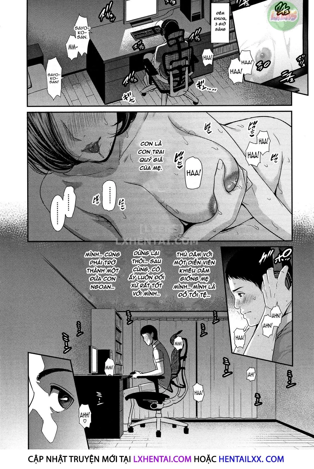 HentaiVN.net - Ảnh 14 - Drowning in Sex With Mom [Kaa-san to Sex ni Oboreru] - Chap 1