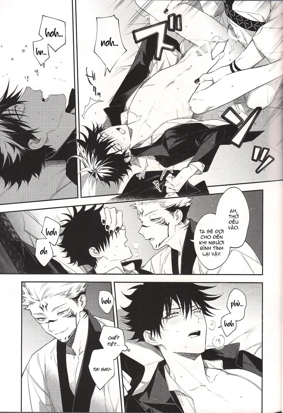 HentaiVN.net - Ảnh 21 - Khi hai ta chìm trong biển lửa [[JUUICHI (Gozouroppu)] Moe Ochiru Made – Jujutsu Kaisen dj] - Oneshot