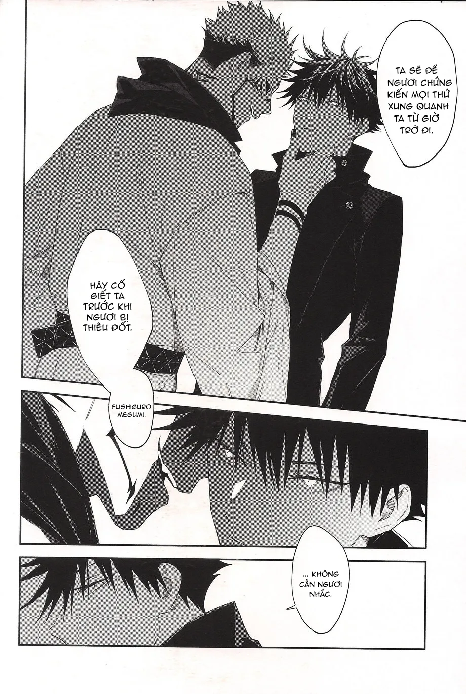 HentaiVN.net - Ảnh 38 - Khi hai ta chìm trong biển lửa [[JUUICHI (Gozouroppu)] Moe Ochiru Made – Jujutsu Kaisen dj] - Oneshot