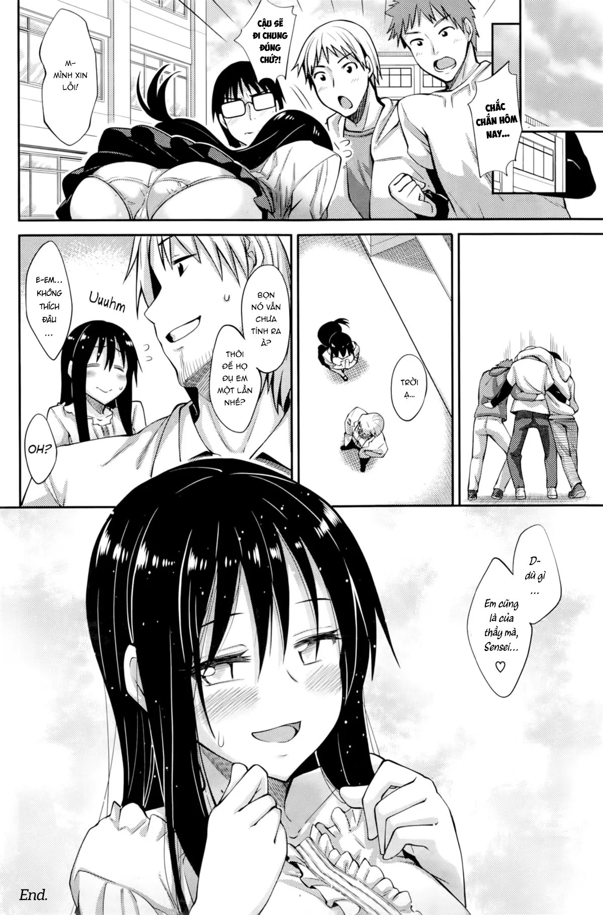 HentaiVN.net - Ảnh 21 - Thầy giáo may mắn và cô nữ sinh vâng lời [Iinari] - Oneshot