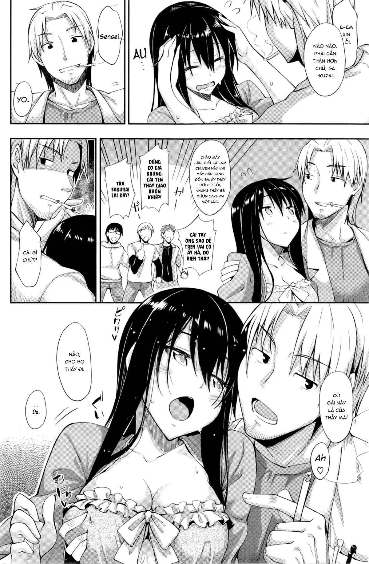 HentaiVN.net - Ảnh 4 - Thầy giáo may mắn và cô nữ sinh vâng lời [Iinari] - Oneshot