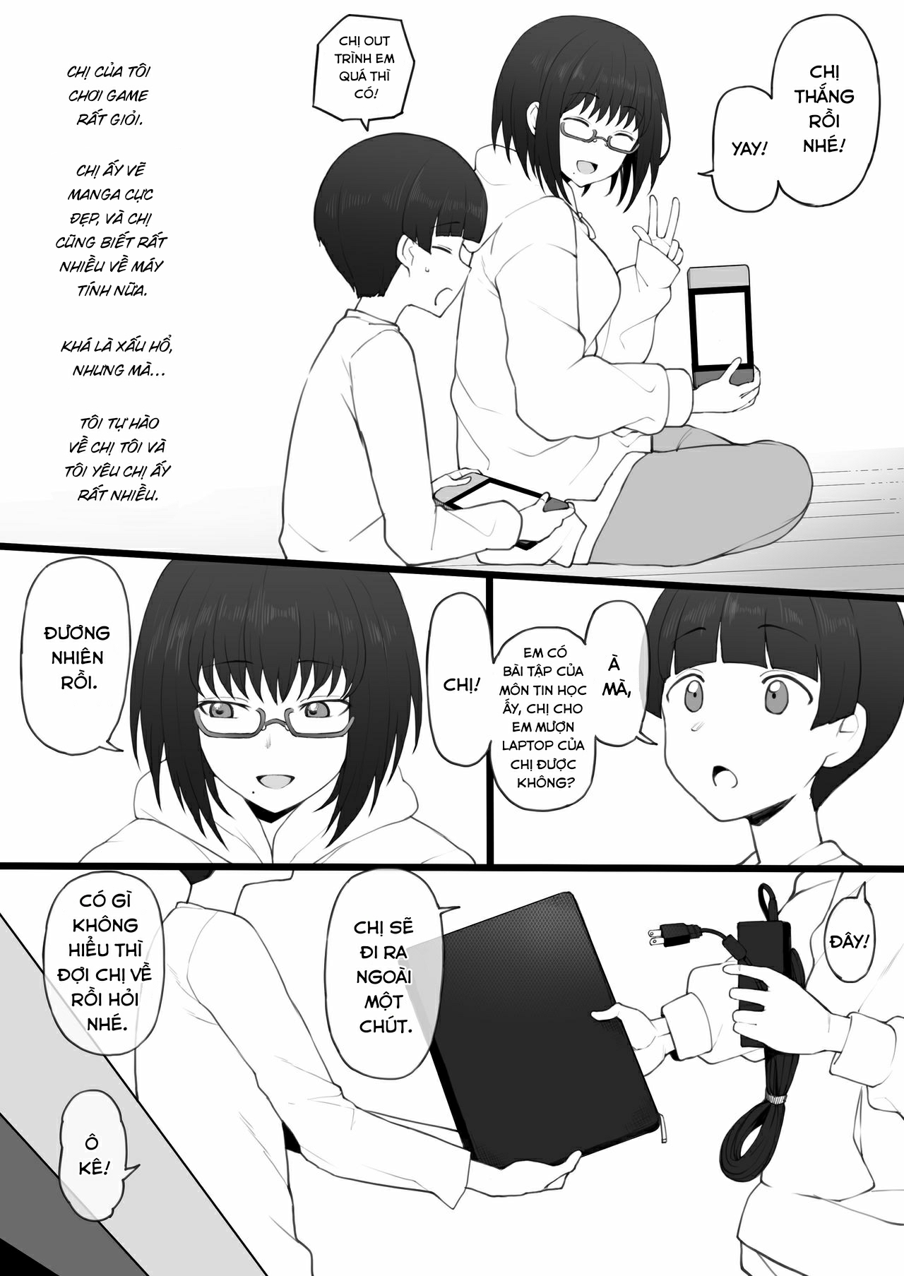 HentaiVN.net - Ảnh 5 - Daisuki na Onee-chan ni Karita Pasocon no Naka ni... [On the Laptop My Beloved Big Sister Lent Me…; 大好きなお姉ちゃんに借りたパソコンの中に…] - Oneshot