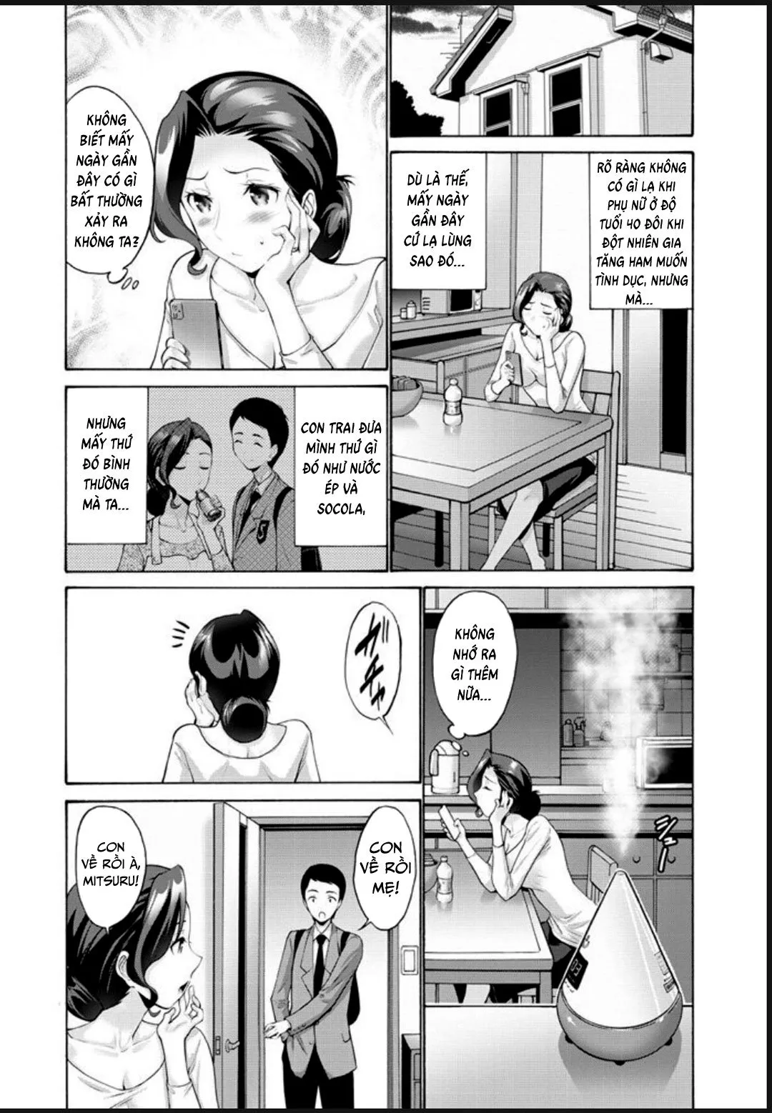 HentaiVN.net - Ảnh 4 - Mẹ ham muốn con trai [Haha Wa Musuko Ni Yokujou (Koi) O Suru Dai Ichi Wa; Mother Lusts After (Loves) Her Son] - Chap 1