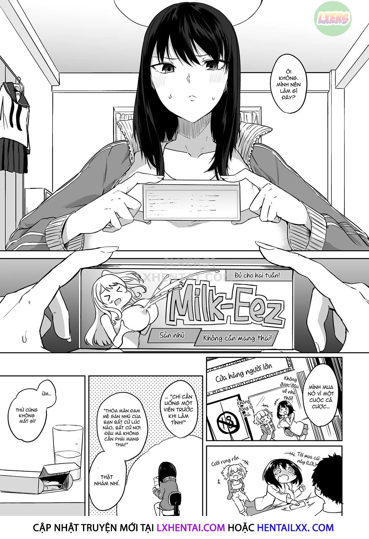 HentaiVN.net - Ảnh 6 - Đắm chìm trong dòng sữa tình yêu của em - Oneshot