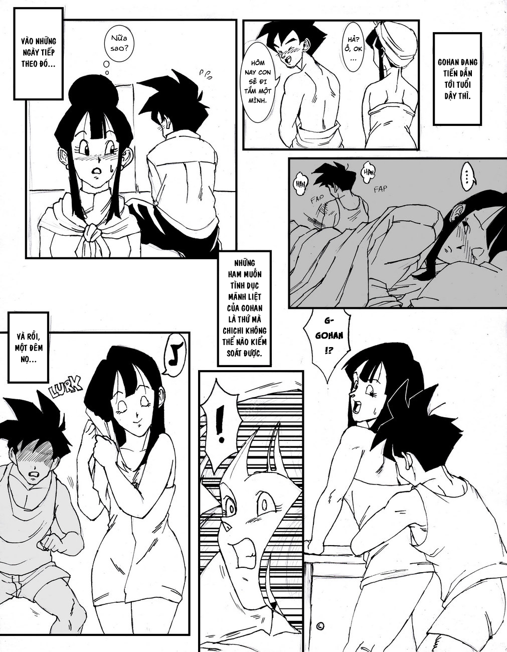 HentaiVN.net - Ảnh 14 - Chichi và Gohan [Gohan x Chichi] - Oneshot