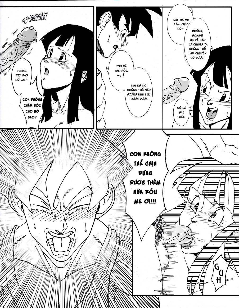 HentaiVN.net - Ảnh 16 - Chichi và Gohan [Gohan x Chichi] - Oneshot