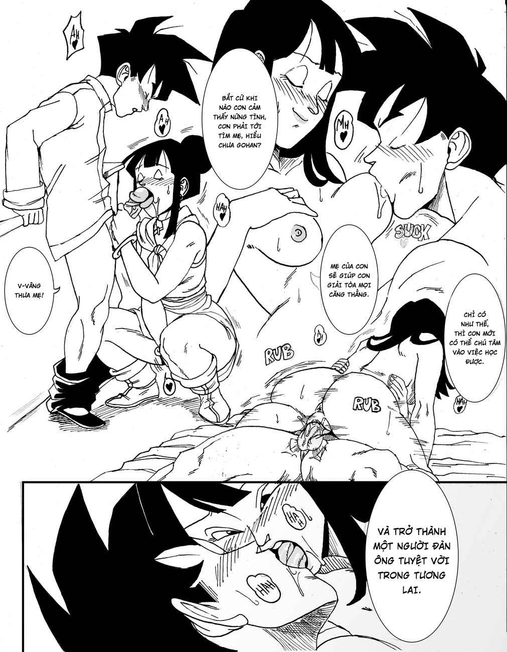 HentaiVN.net - Ảnh 20 - Chichi và Gohan [Gohan x Chichi] - Oneshot