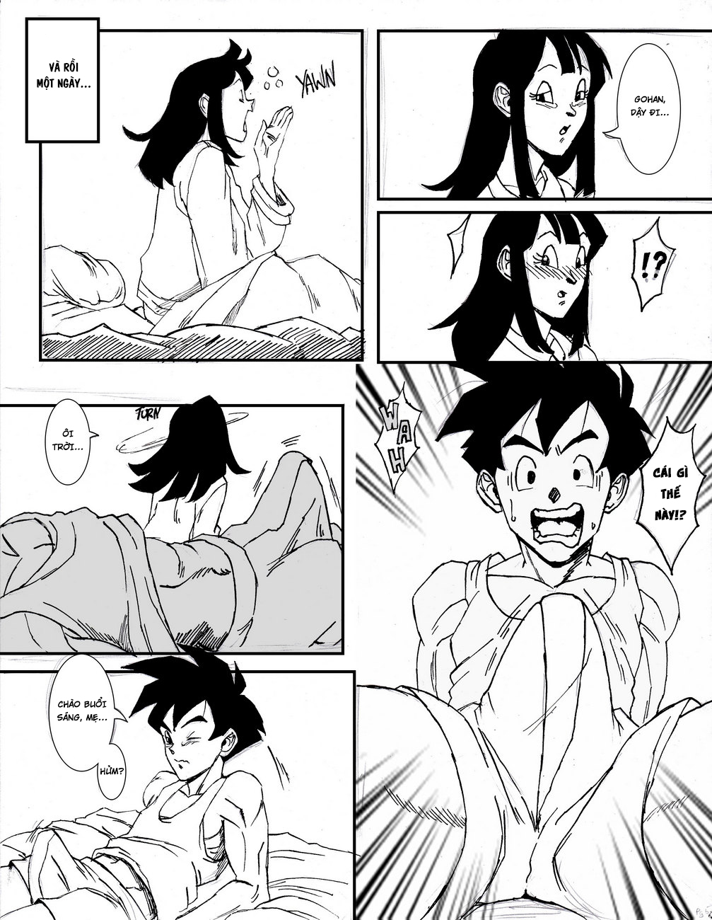HentaiVN.net - Ảnh 7 - Chichi và Gohan [Gohan x Chichi] - Oneshot