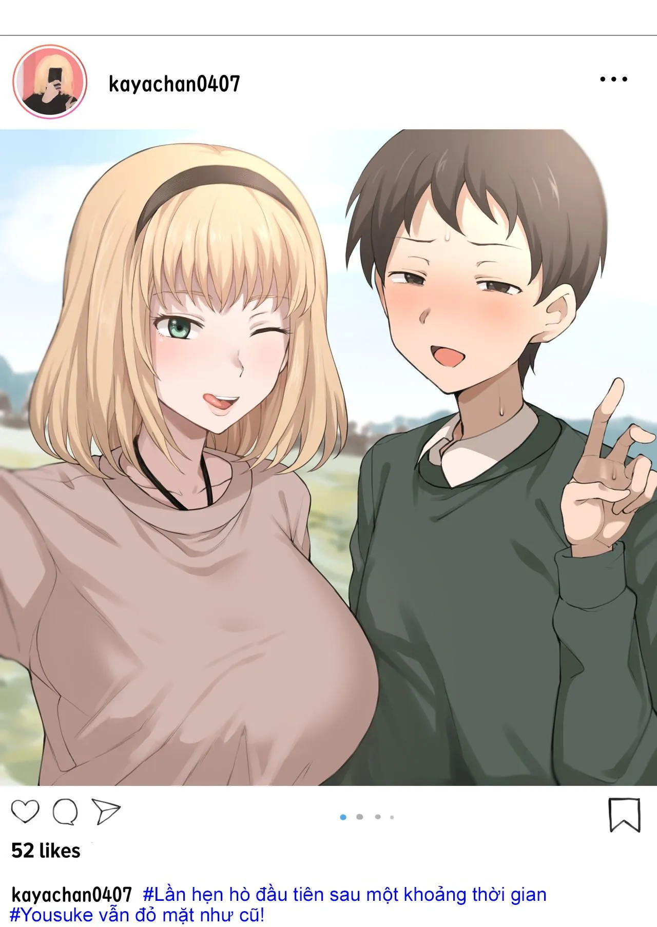 HentaiVN.net - Ảnh 3 - Tài khoản thật và tài khoản cho gia đình xem [Kaya's social media Normal account & Secret account] - Oneshot