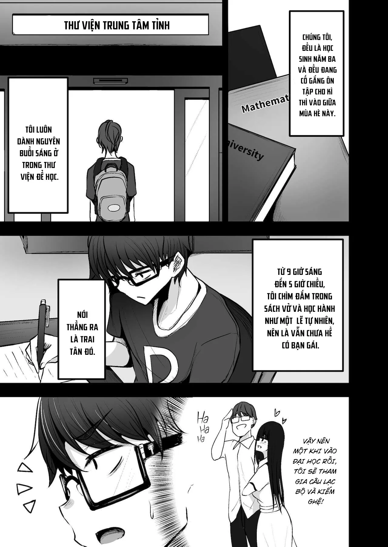 HentaiVN.net - Ảnh 5 - Toshokan de Benkyou Shiteitara Itsumo Kuru Gal JK ni... [Toshokan de Benkyou Shiteitara Itsumo Kuru Gal JK ni...] - Oneshot