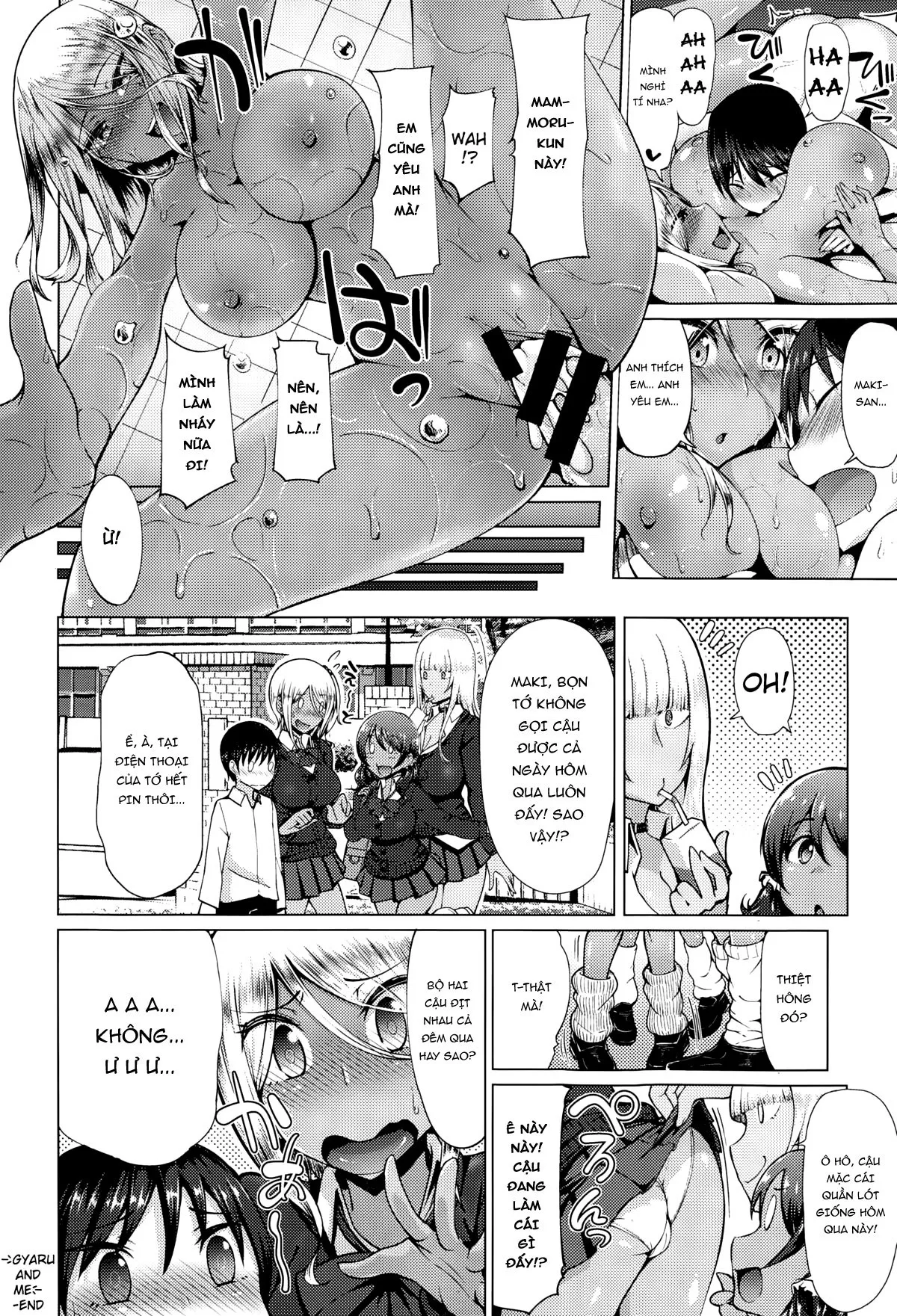 HentaiVN.net - Ảnh 26 - Bitch's communication! Gyaru And Me - Oneshot