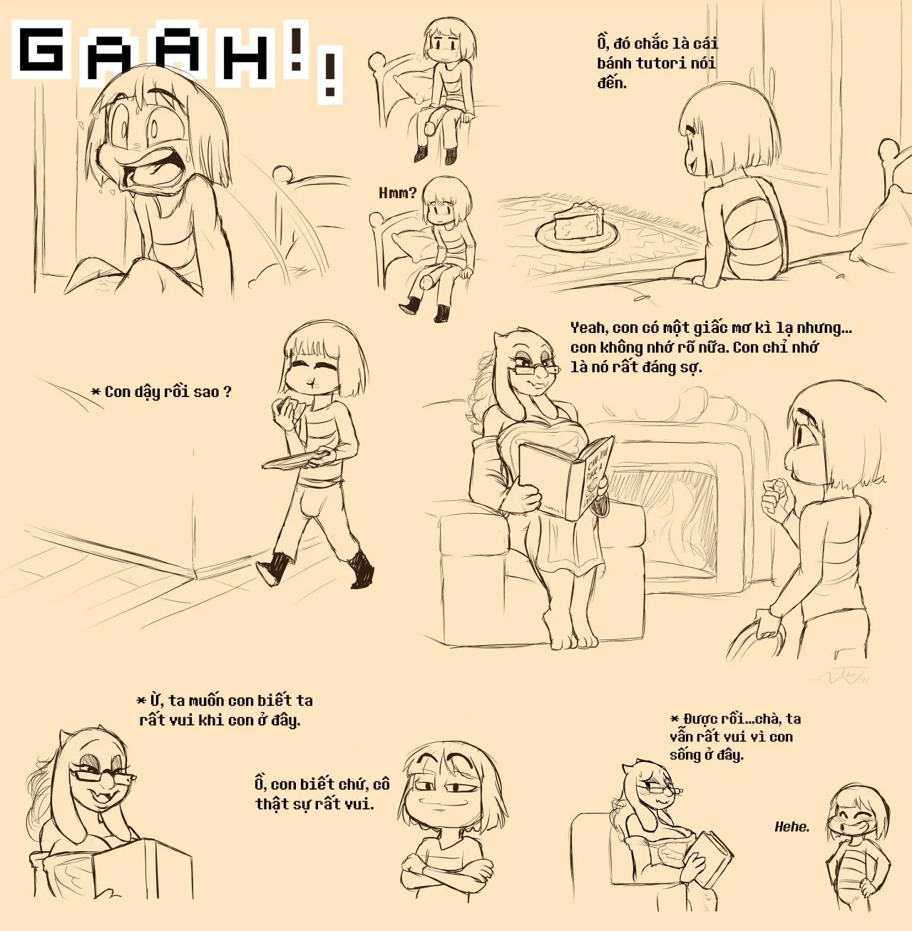 HentaiVN.net - Ảnh 13 - Câu Chuyện Dưới Lòng Đất [Under(her)tail Monster-GirlEdition] - Chap 1