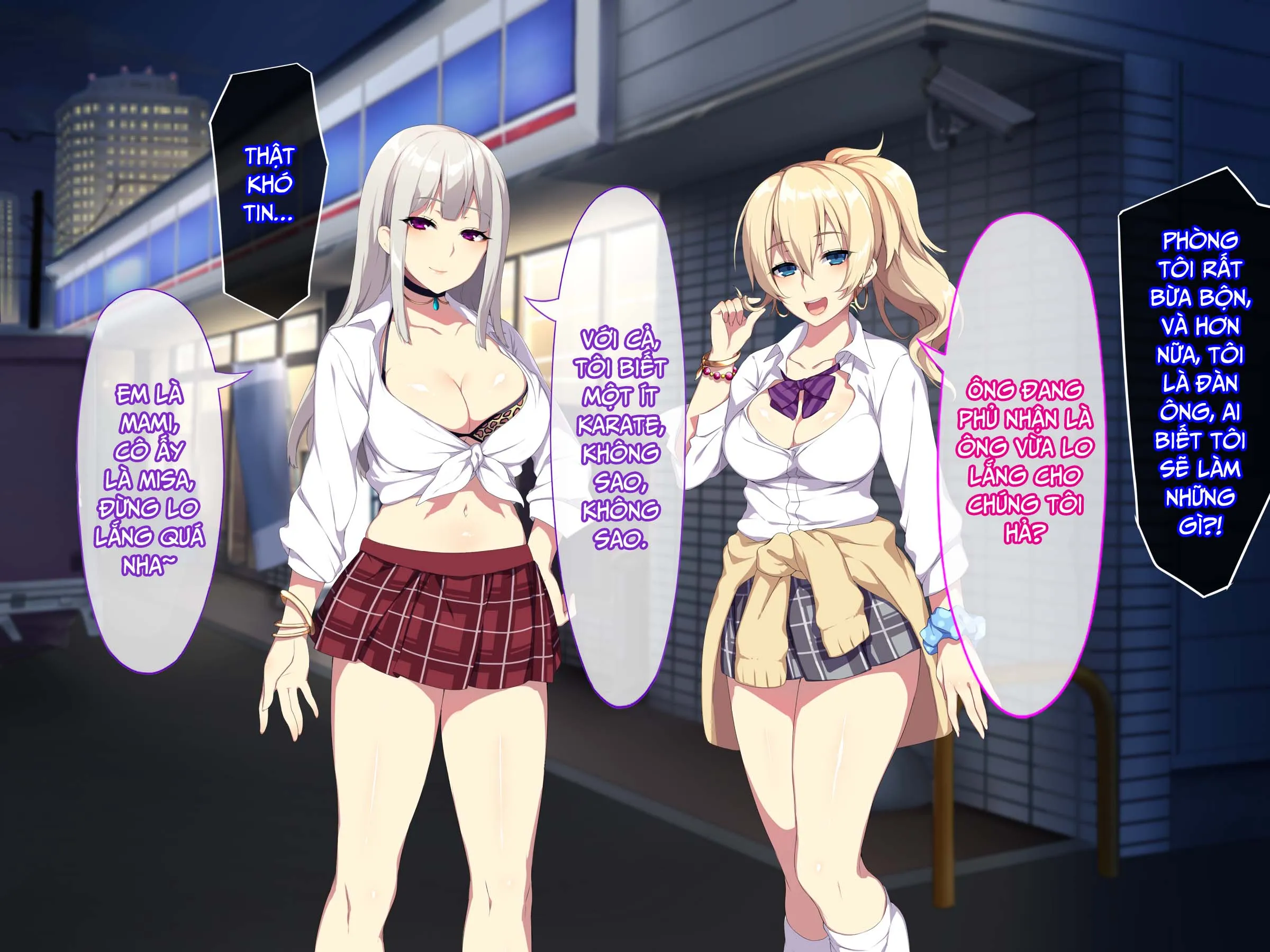 HentaiVN.net - Ảnh 11 - Cho Hai Em Gal Ở Nhờ Một Đêm [深夜の迷いギャル; Shinya No Mayoi Gal] - Chap 1 gái vàng