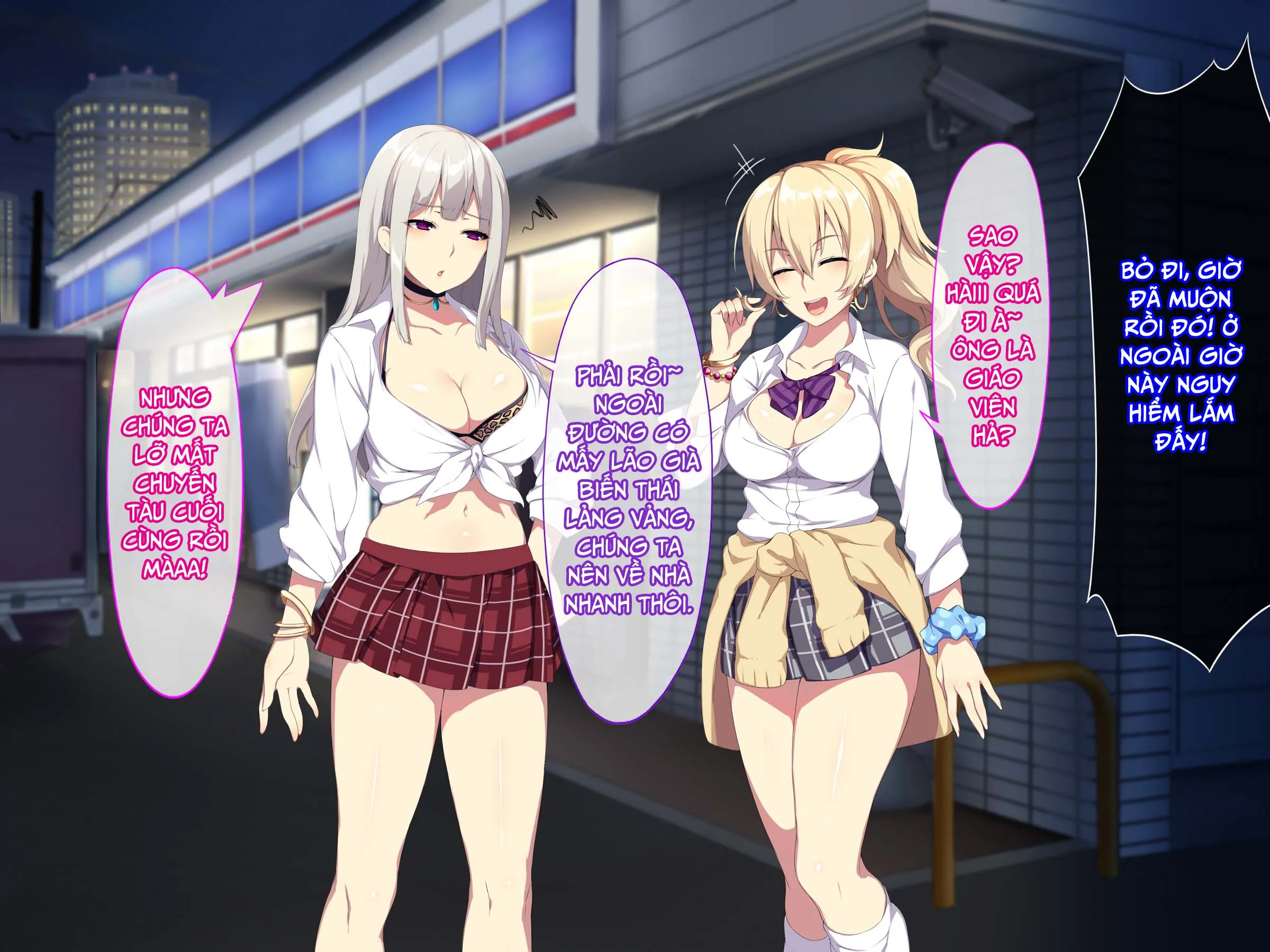 HentaiVN.net - Ảnh 8 - Cho Hai Em Gal Ở Nhờ Một Đêm [深夜の迷いギャル; Shinya No Mayoi Gal] - Chap 1 gái vàng