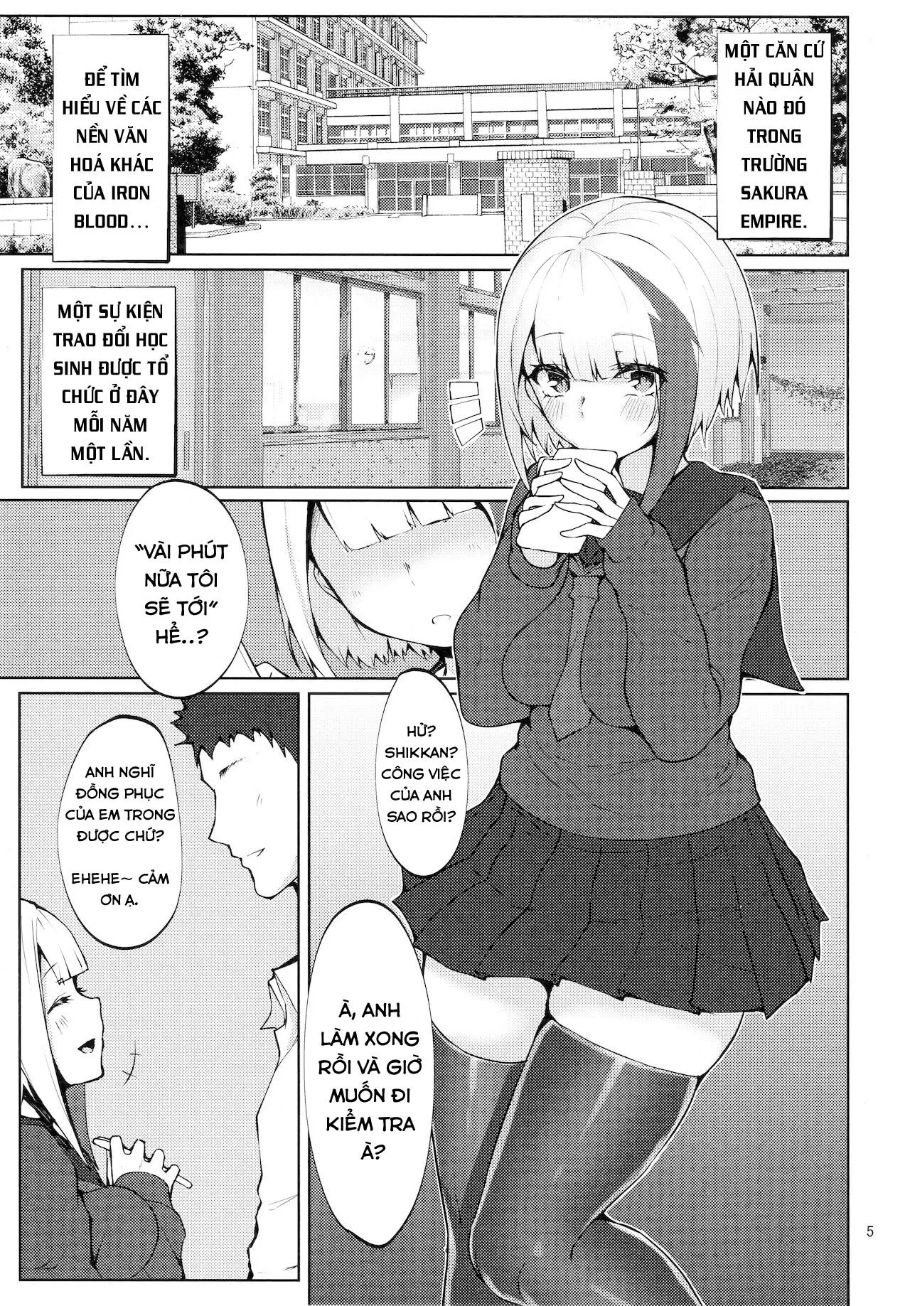 HentaiVN.net - Ảnh 3 - Anh có thích tàu chị em trong bộ đồng phục không? [Seifuku de Imouto na Kansen wa Osuki Desuka? ; Do you like sister ships in uniform?] - Oneshot