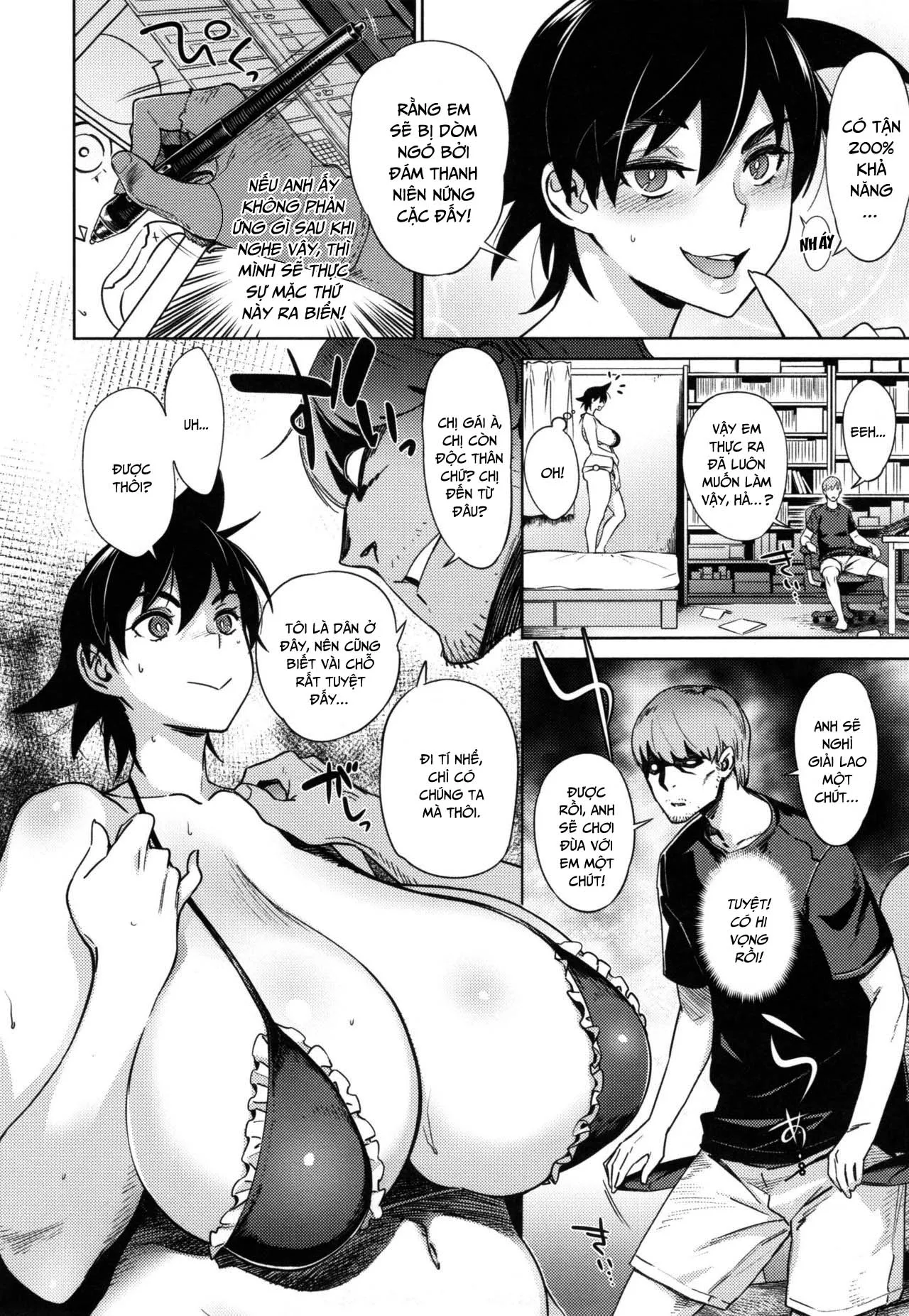 HentaiVN.net - Ảnh 5 - Tips đi biển cho các gái [Indoor Beach de Tsukamaete; Catch You At The Indoor Beach] - Oneshot vú to