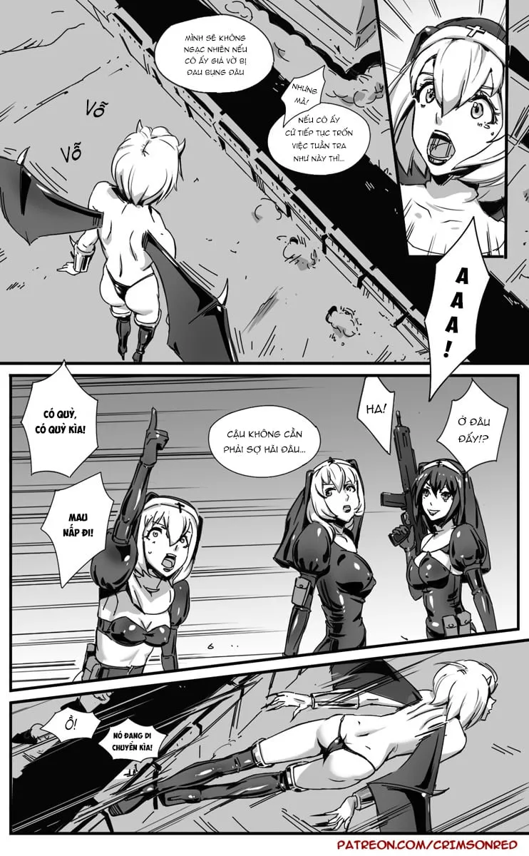 HentaiVN.net - Ảnh 3 - Nữ tu và quỷ dữ [Nuns vs demons] - Oneshot 1.1