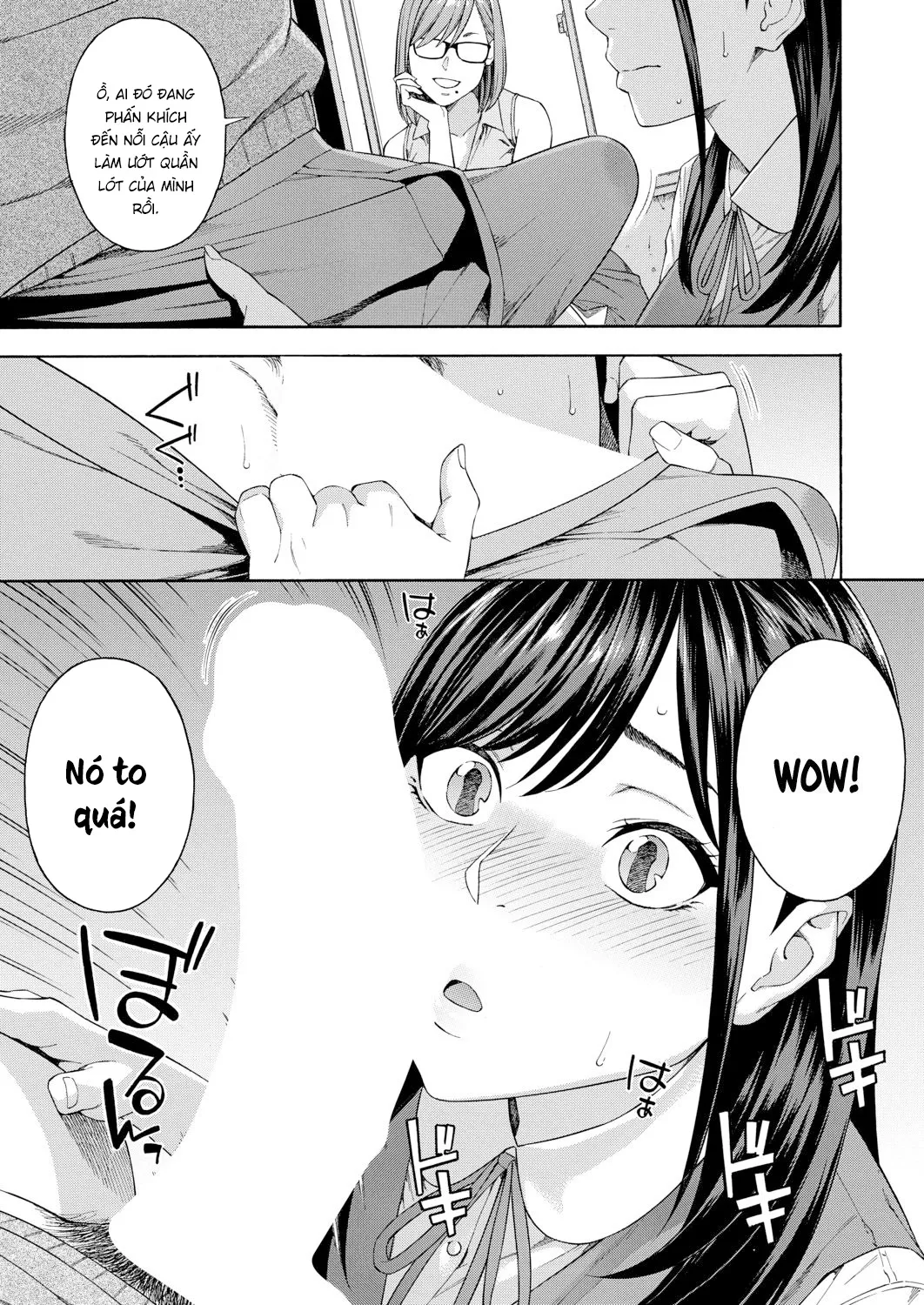 HentaiVN.net - Ảnh 13 - Ban nghiên cứu hành vi kích thích dương vật bằng miệng [Fellatio Kenkyuubu; Fellatio Fesearch Department] - Chap 1