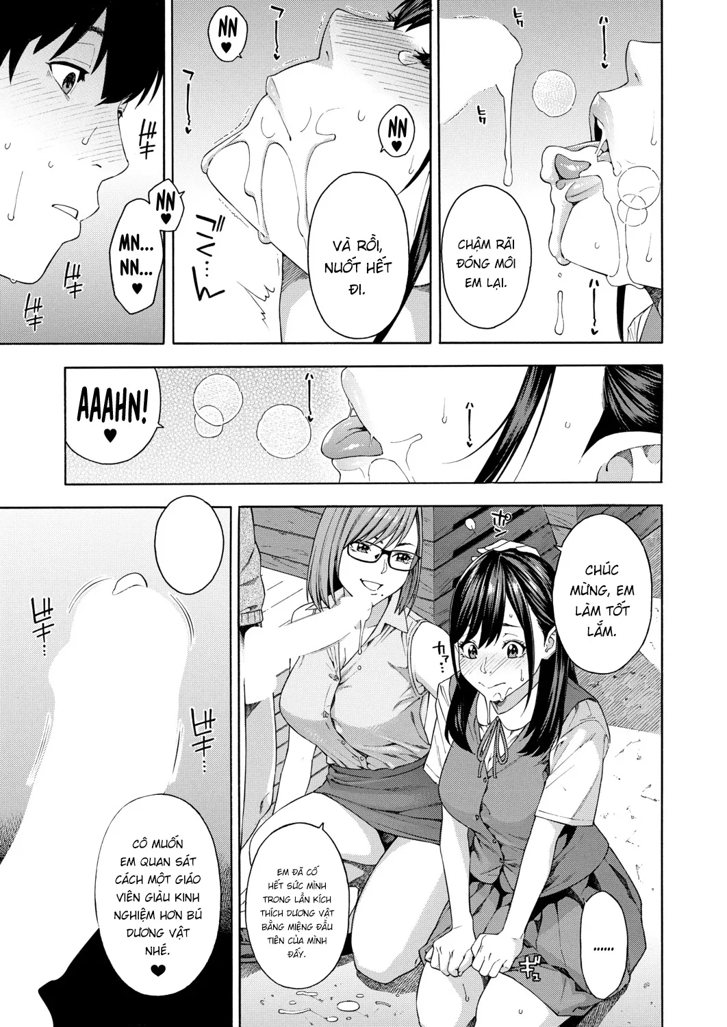 HentaiVN.net - Ảnh 21 - Ban nghiên cứu hành vi kích thích dương vật bằng miệng [Fellatio Kenkyuubu; Fellatio Fesearch Department] - Chap 1