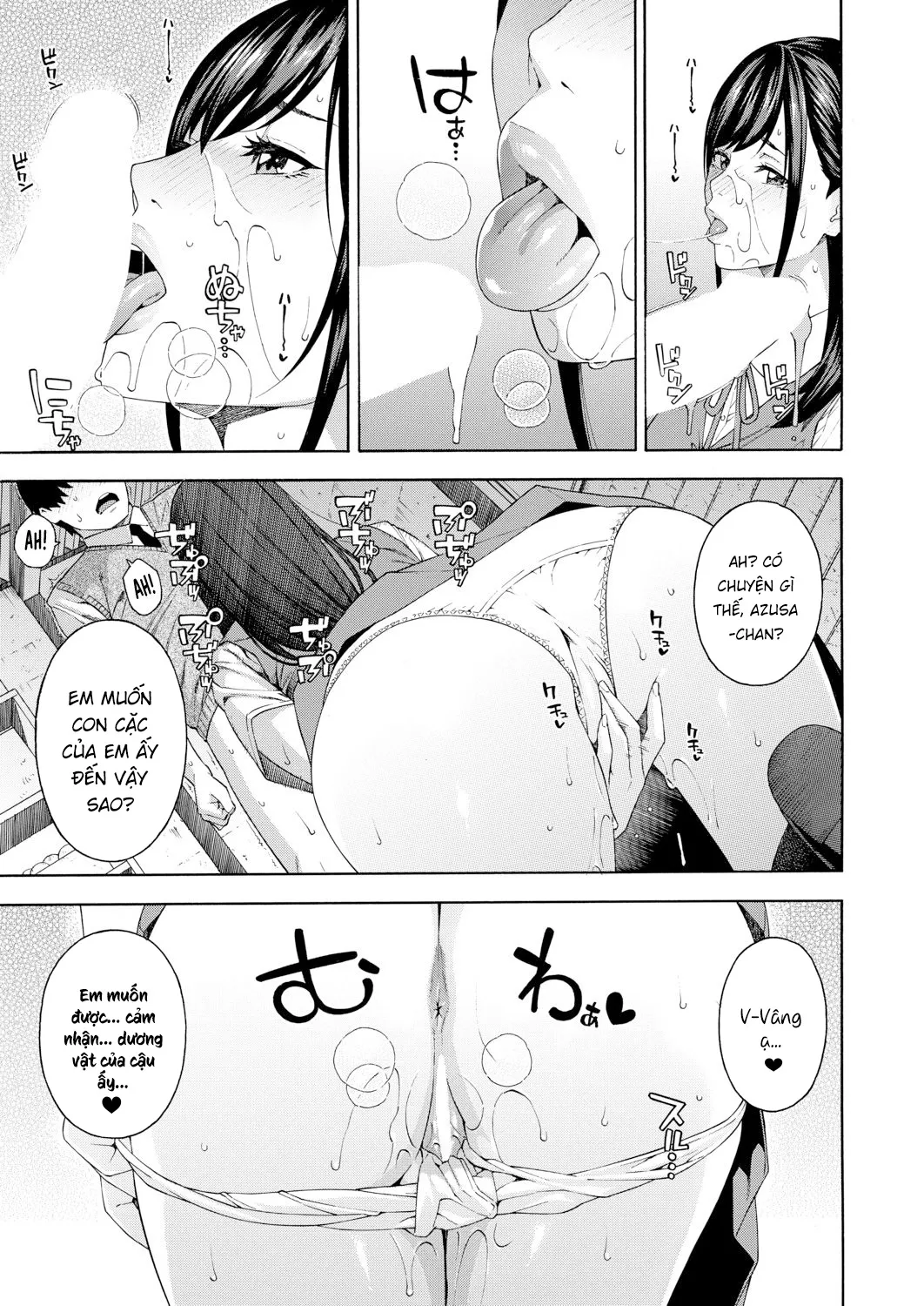 HentaiVN.net - Ảnh 33 - Ban nghiên cứu hành vi kích thích dương vật bằng miệng [Fellatio Kenkyuubu; Fellatio Fesearch Department] - Chap 1