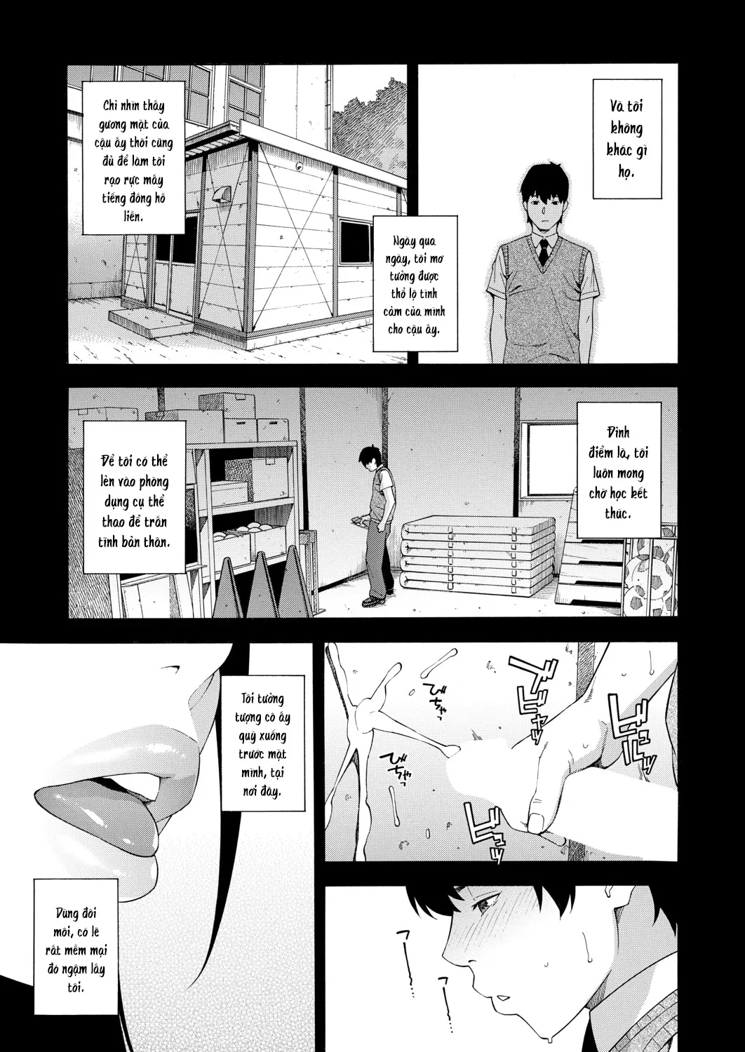 HentaiVN.net - Ảnh 5 - Ban nghiên cứu hành vi kích thích dương vật bằng miệng [Fellatio Kenkyuubu; Fellatio Fesearch Department] - Chap 1