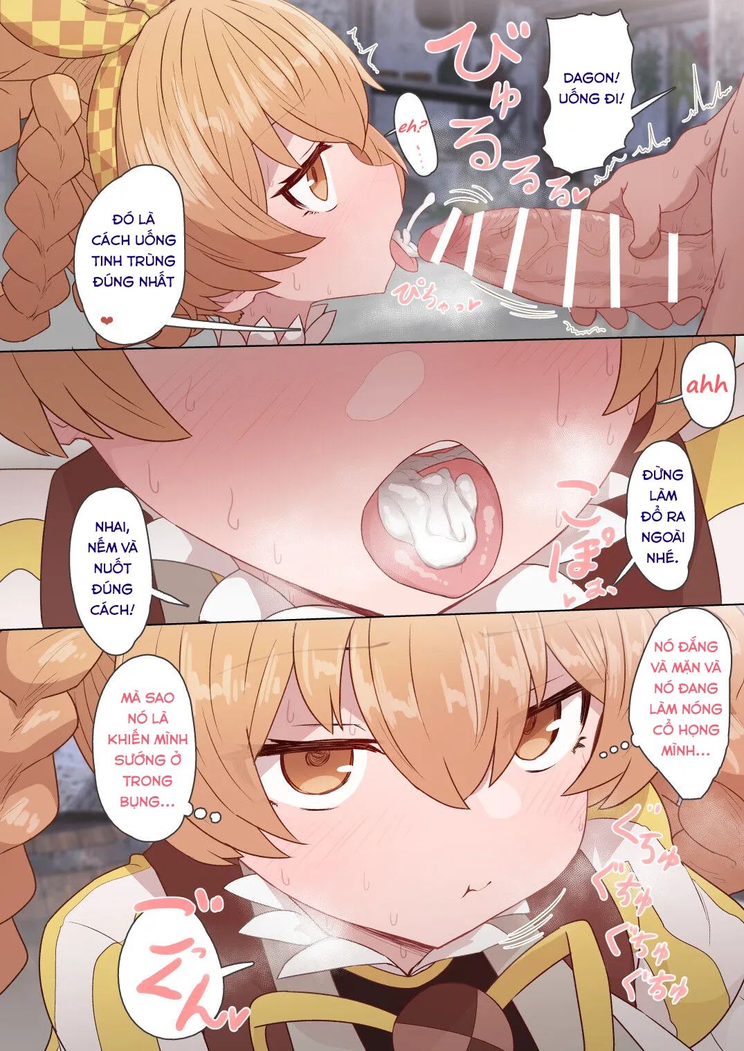 HentaiVN.net - Ảnh 6 - Lừa Dagon-Chan làm tình [Dagon-chan Mob Sao Muchi Ecchi Manga] - Oneshot