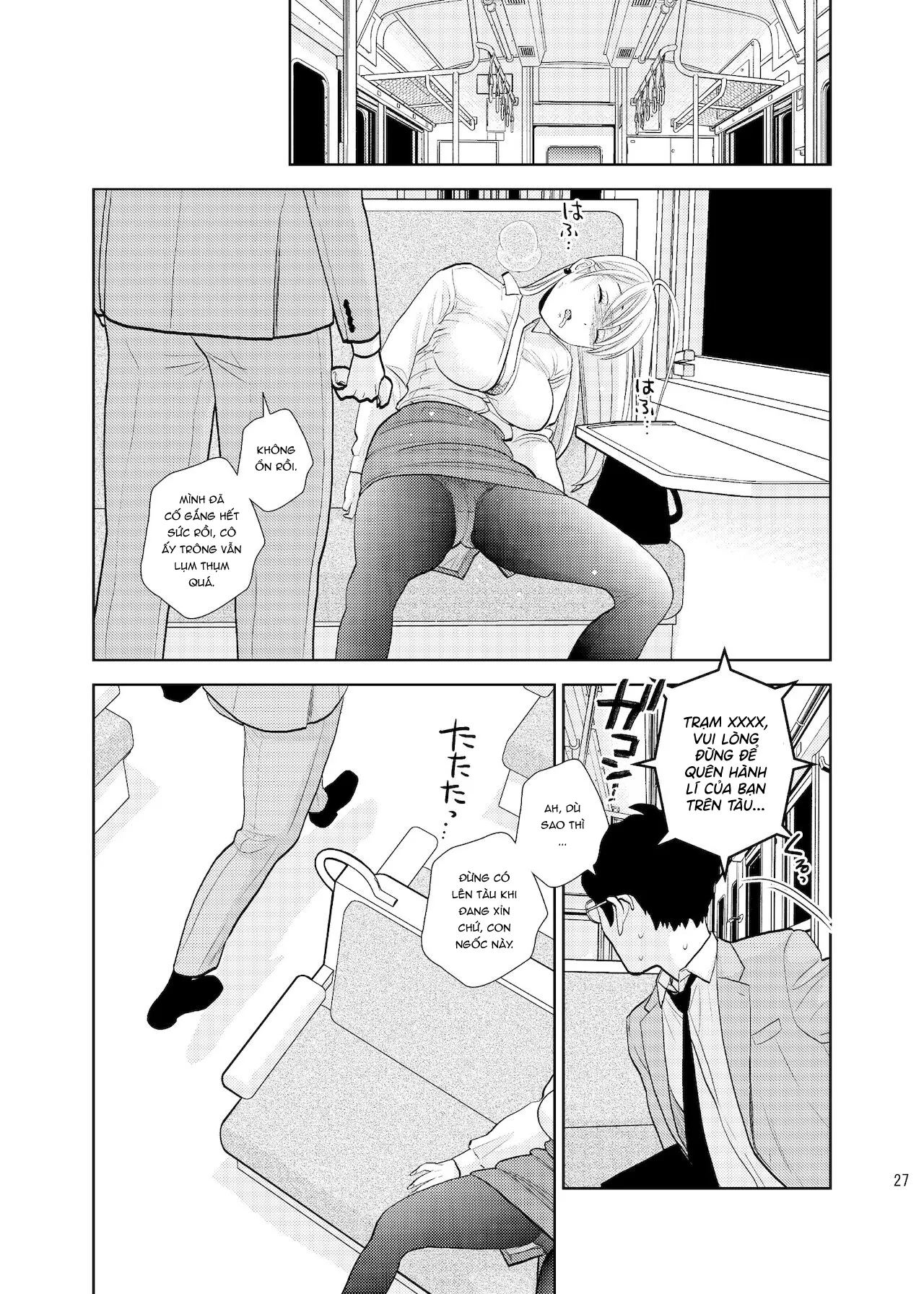 HentaiVN.net - Ảnh 27 - Trên ghế tàu - Oneshot