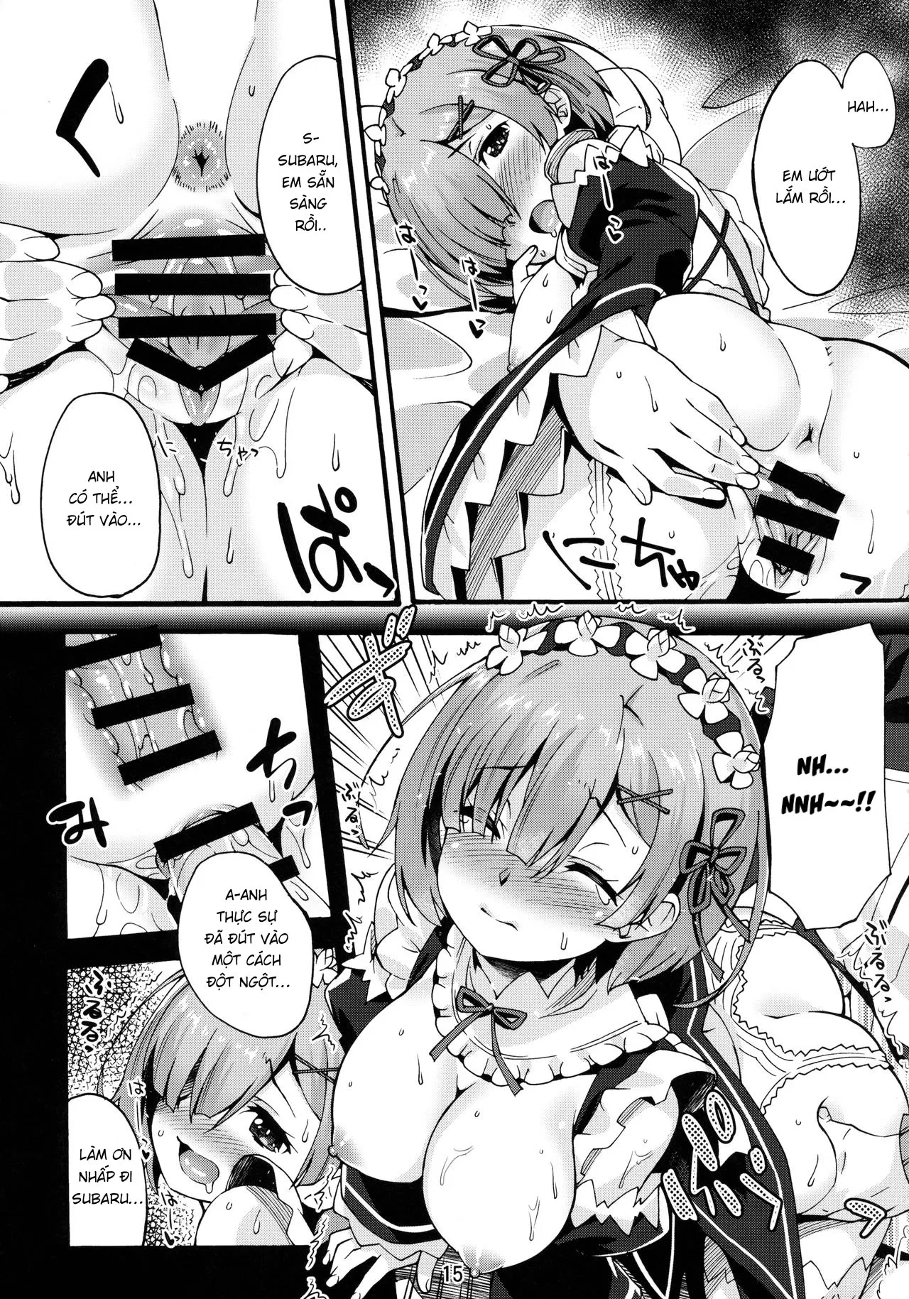 HentaiVN.net - Ảnh 14 - Rem’s Playing by Herself (Re:Zero Kara Hajimeru Isekai Seikatsu) - Oneshot