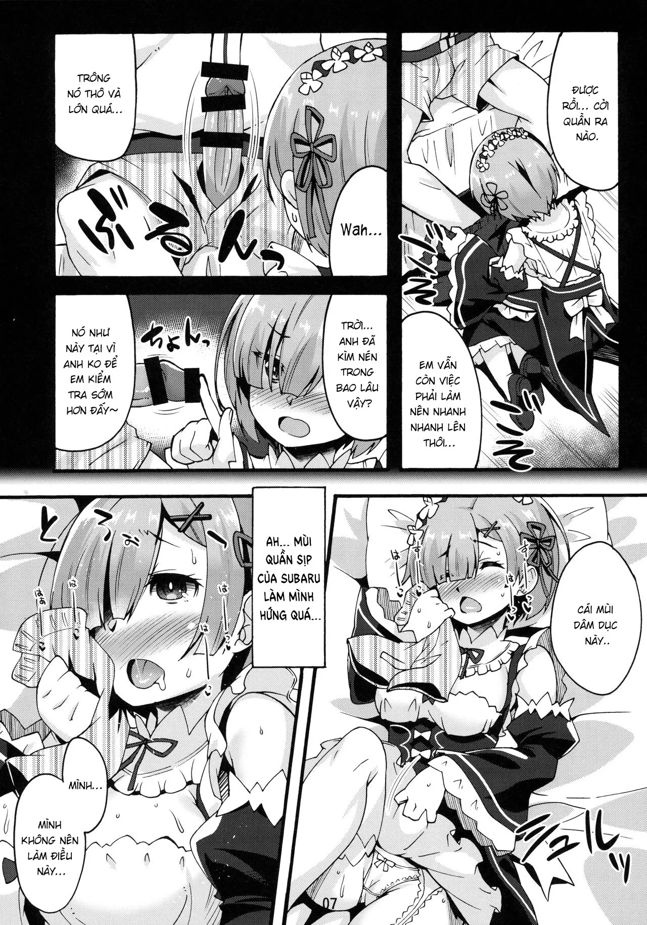 HentaiVN.net - Ảnh 6 - Rem’s Playing by Herself (Re:Zero Kara Hajimeru Isekai Seikatsu) - Oneshot