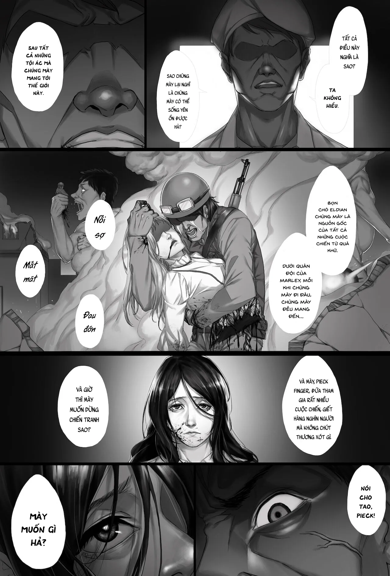 HentaiVN.net - Ảnh 10 - Cuộc chiến của tôi. [My war.] - Oneshot