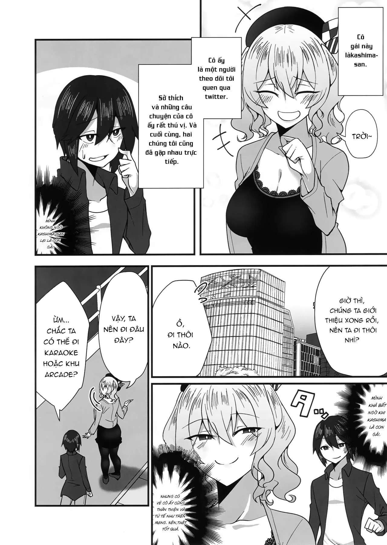 HentaiVN.net - Ảnh 3 - Kẻ bám đuôi [Follower de Stalker no Kashima-san ni Off-kai no Ato Gyaku Rape sareru Hon] - Oneshot