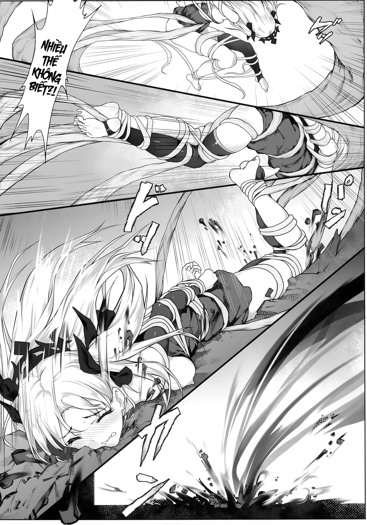 HentaiVN.net - Ảnh 12 - Hiếp dâm 2 chị em Ishtar [Tenkuu to Meikai no Ori] - Oneshot
