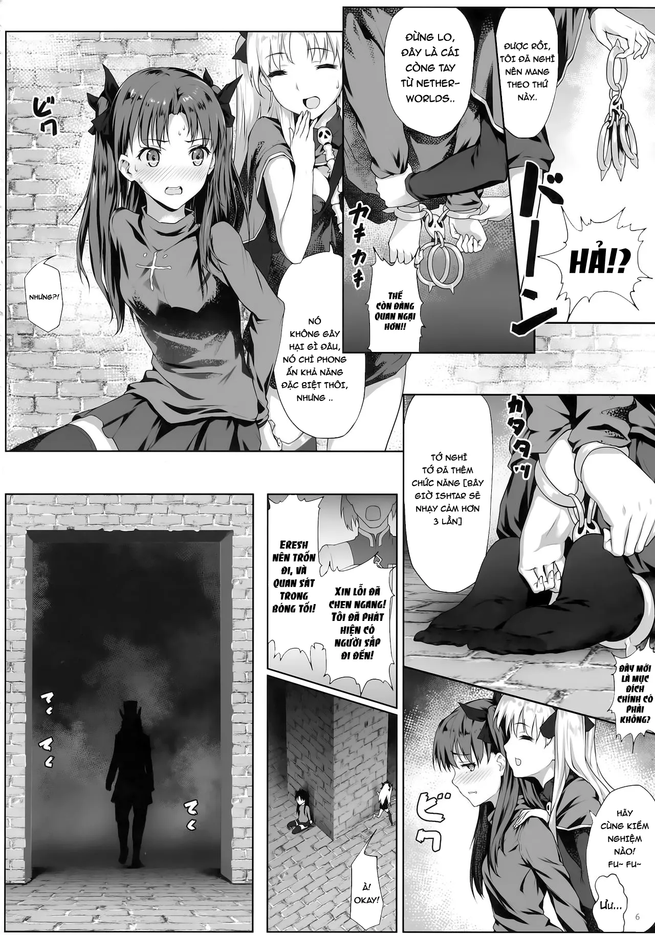 HentaiVN.net - Ảnh 7 - Hiếp dâm 2 chị em Ishtar [Tenkuu to Meikai no Ori] - Oneshot