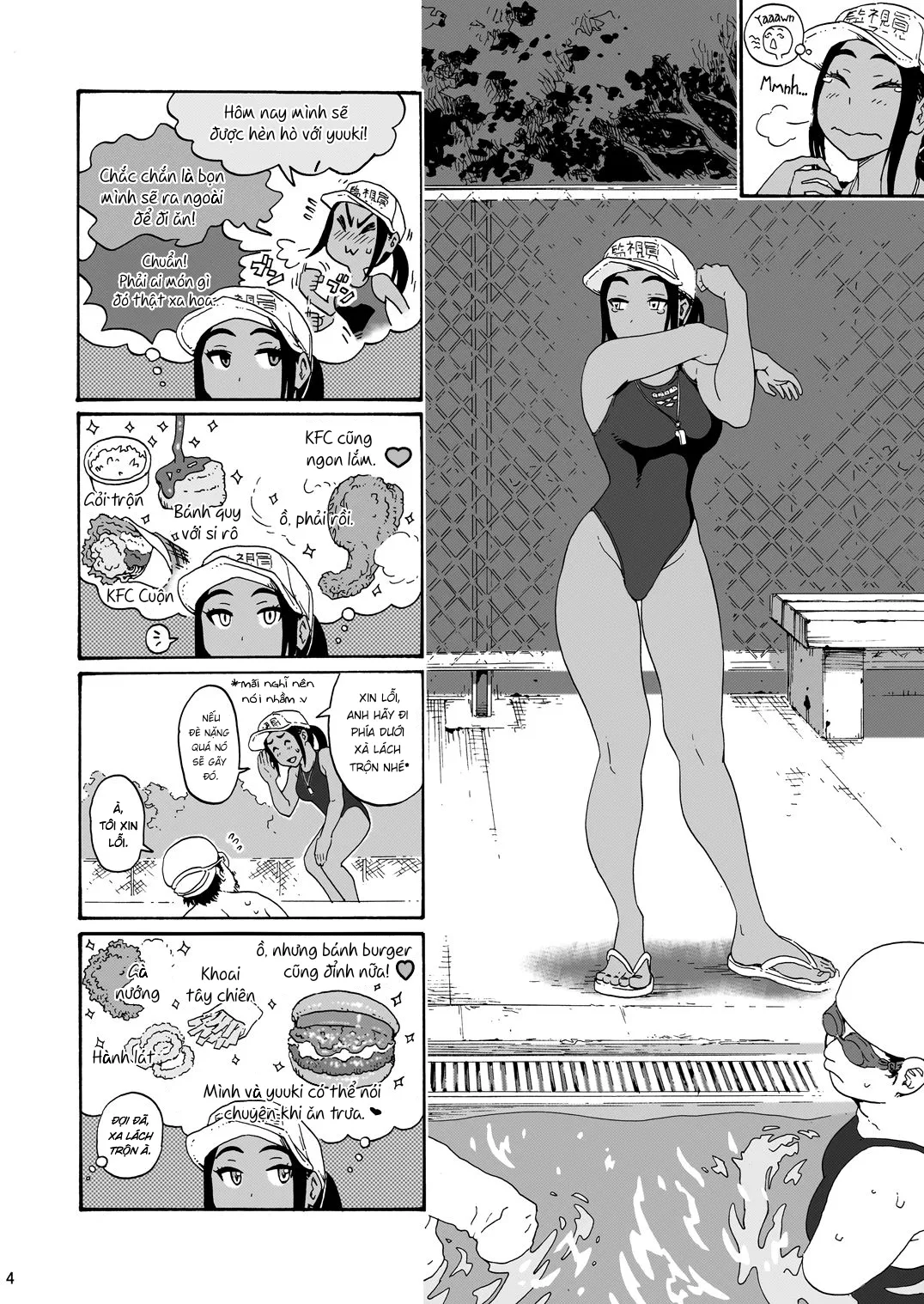 HentaiVN.net - Ảnh 5 - Em muốn làm những chuyện hư hỏng lắm rồi! [Aah~ Hayaku H Shitai!! (Kana-san wa Pool no Kanshiin) | I Wanna Do Dirty Stuff Already! (Kana, the Pool Lifeguard)] - Oneshot