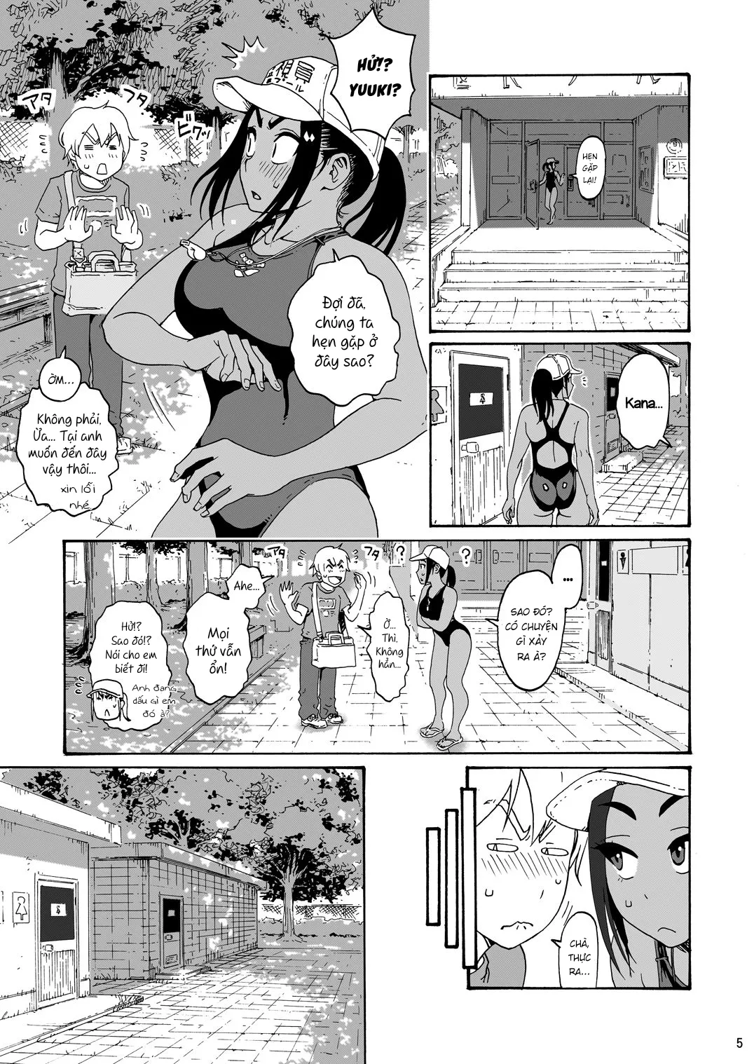 HentaiVN.net - Ảnh 6 - Em muốn làm những chuyện hư hỏng lắm rồi! [Aah~ Hayaku H Shitai!! (Kana-san wa Pool no Kanshiin) | I Wanna Do Dirty Stuff Already! (Kana, the Pool Lifeguard)] - Oneshot