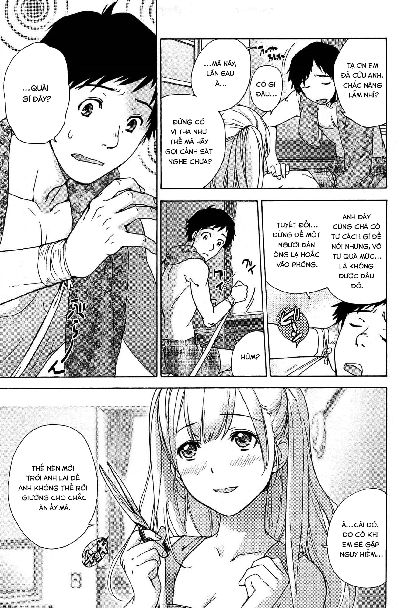 HentaiVN.net - Ảnh 20 - Người thương Kẻ luyến - Vòng xoáy tình yêu [Koi Kano x Ai Kano] - Chap 1: Thiên thần đêm giông bão
