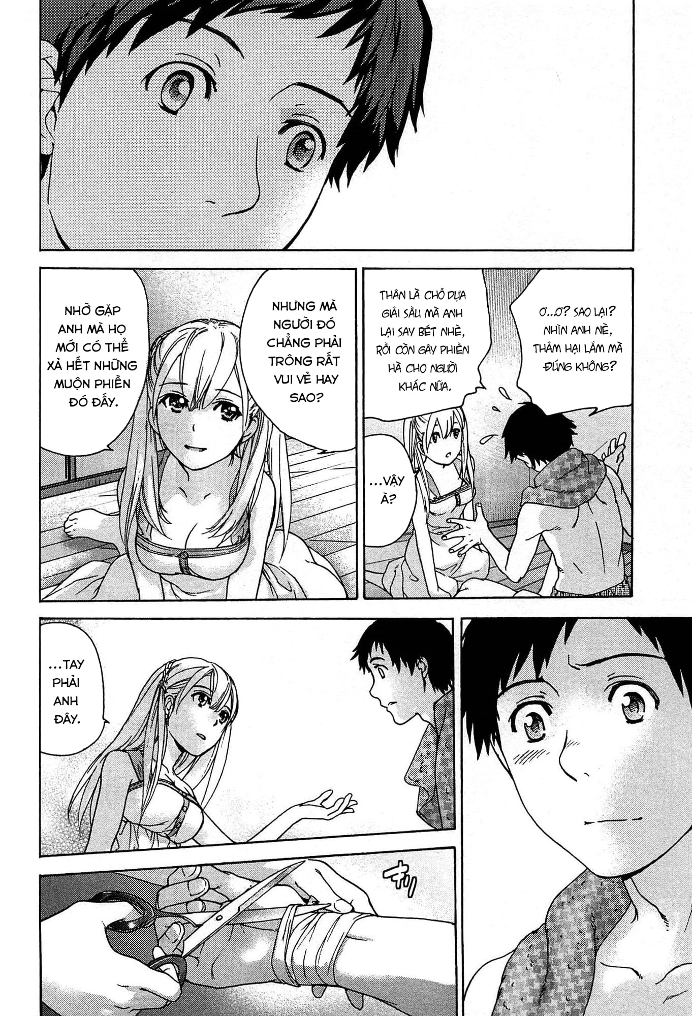 HentaiVN.net - Ảnh 23 - Người thương Kẻ luyến - Vòng xoáy tình yêu [Koi Kano x Ai Kano] - Chap 1: Thiên thần đêm giông bão