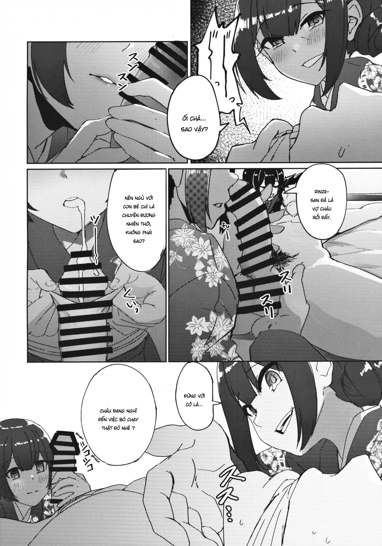 HentaiVN.net - Ảnh 10 - Bà Mẹ Vợ Dâm Đãng Và Chàng Rể May Mắn [Visiting the Morino House] - Oneshot