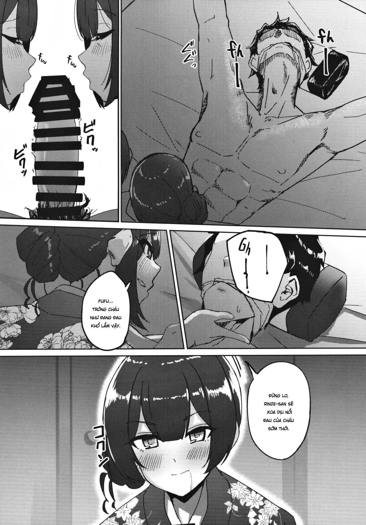 HentaiVN.net - Ảnh 14 - Bà Mẹ Vợ Dâm Đãng Và Chàng Rể May Mắn [Visiting the Morino House] - Oneshot