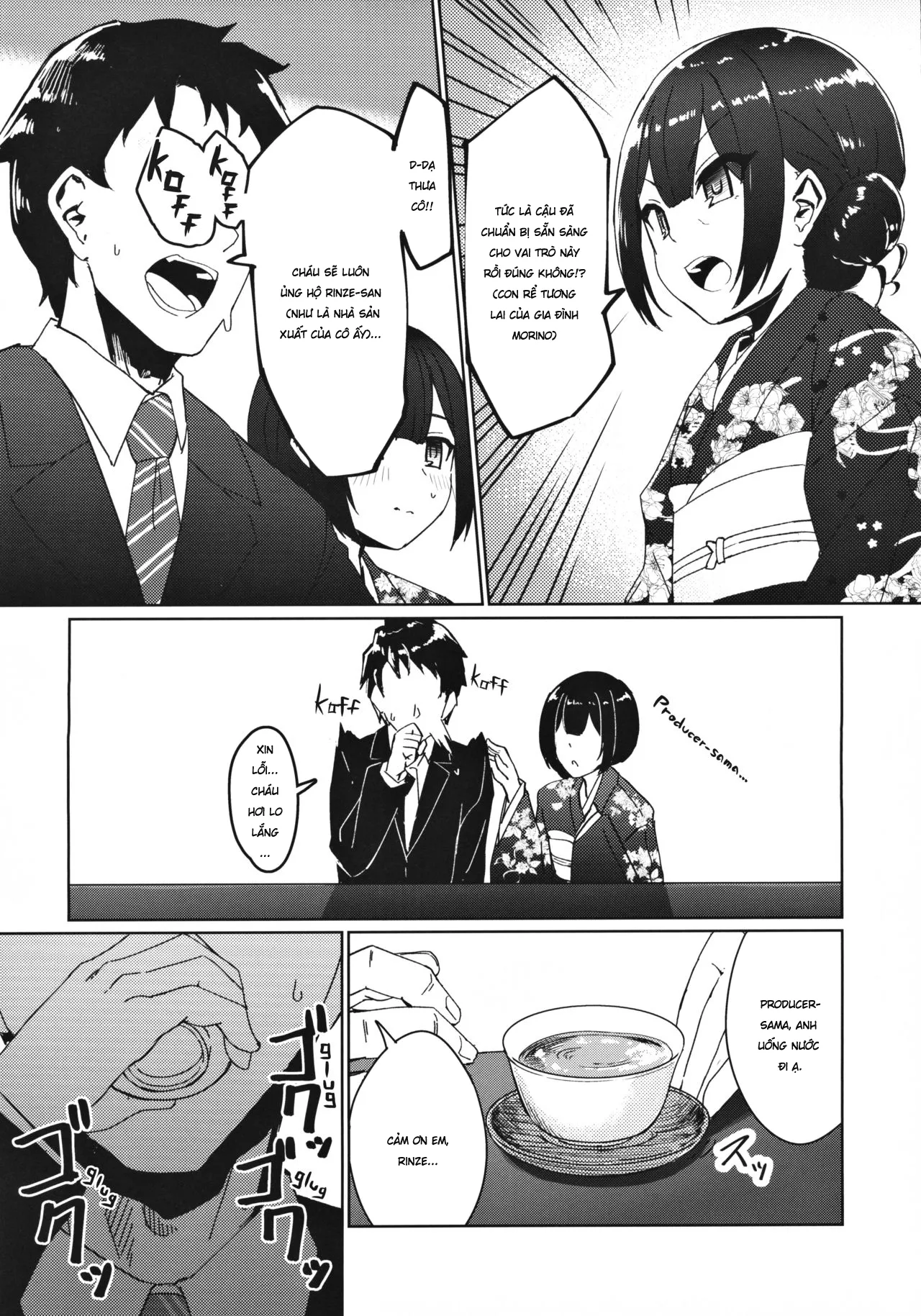 HentaiVN.net - Ảnh 6 - Bà Mẹ Vợ Dâm Đãng Và Chàng Rể May Mắn [Visiting the Morino House] - Oneshot