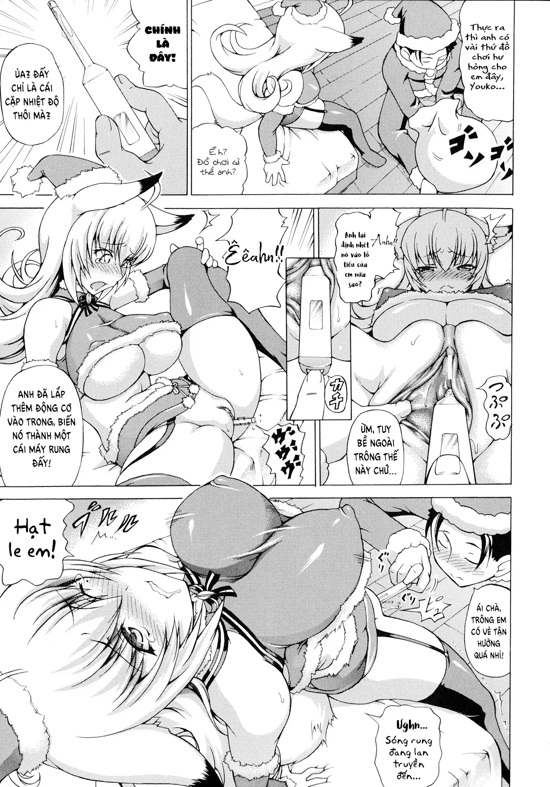 HentaiVN.net - Ảnh 5 - Sống cùng Hồ ly! [Bakebare!] - Chap 3 - Giáng sinh vui vẻ!