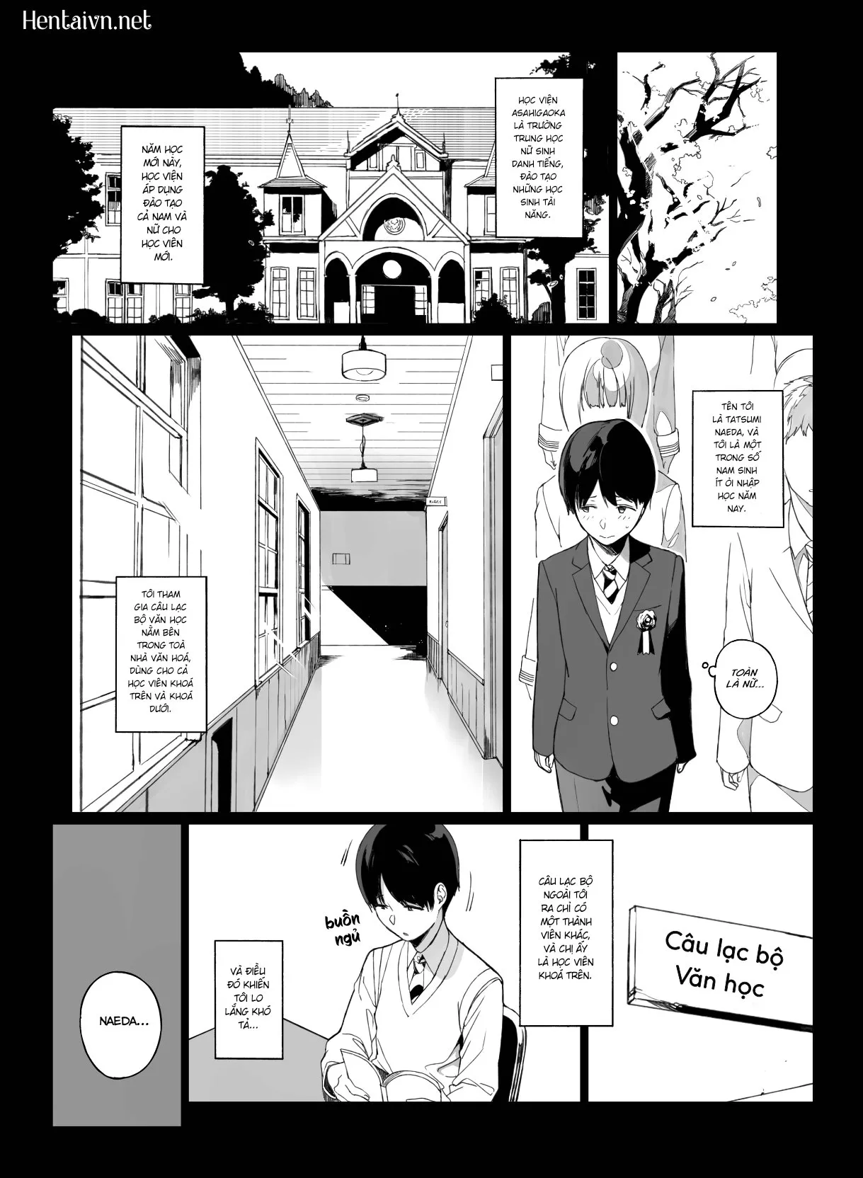 HentaiVN.net - Ảnh 3 - Làm Tình Cùng Senpai - Chap 1: Tsuyuri-senpai Tập 1