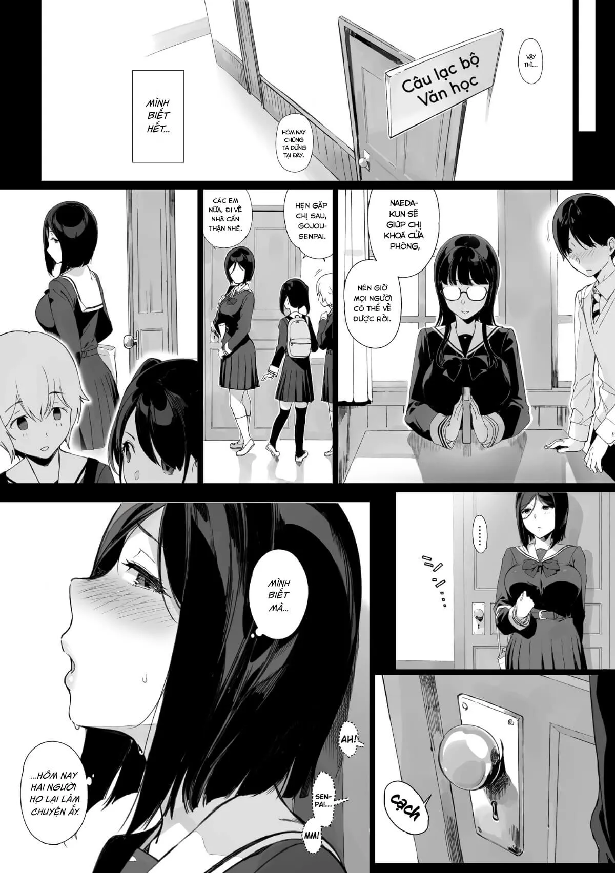 HentaiVN.net - Ảnh 4 - Làm Tình Cùng Senpai - Chap 3: Gojou-senpai nhập cuộc