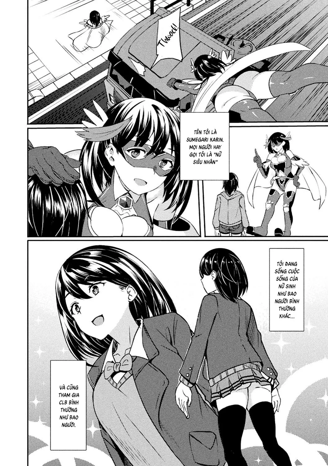 HentaiVN.net - Ảnh 4 - Power Girl ~JK Super Heroine's Aphrodisiac Corruption Record [Power Girl ~JK Super Heroine no Saiin Darakuki~] - Chap 1