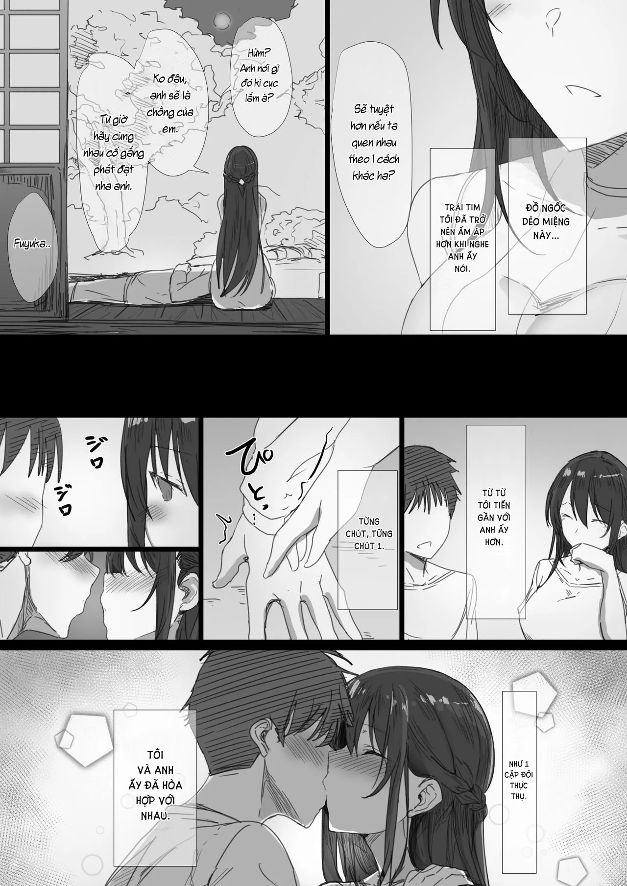 HentaiVN.net - Ảnh 9 - Ki ga Tsuyoi Seiso na Hitozuma Reijou ga Netorareru made no Ichibu Shijuu [気が強い清楚な人妻令嬢が寝取られるまでの一部始終] - Chap 1: Ngày em và anh làm vợ chồng.