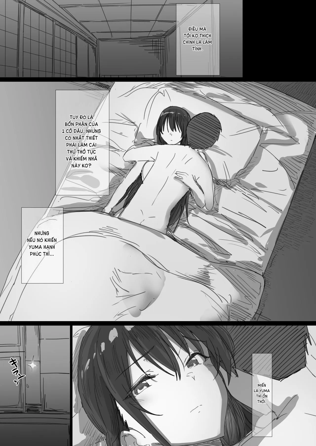HentaiVN.net - Ảnh 10 - Ki ga Tsuyoi Seiso na Hitozuma Reijou ga Netorareru made no Ichibu Shijuu [気が強い清楚な人妻令嬢が寝取られるまでの一部始終] - Chap 1: Ngày em và anh làm vợ chồng.