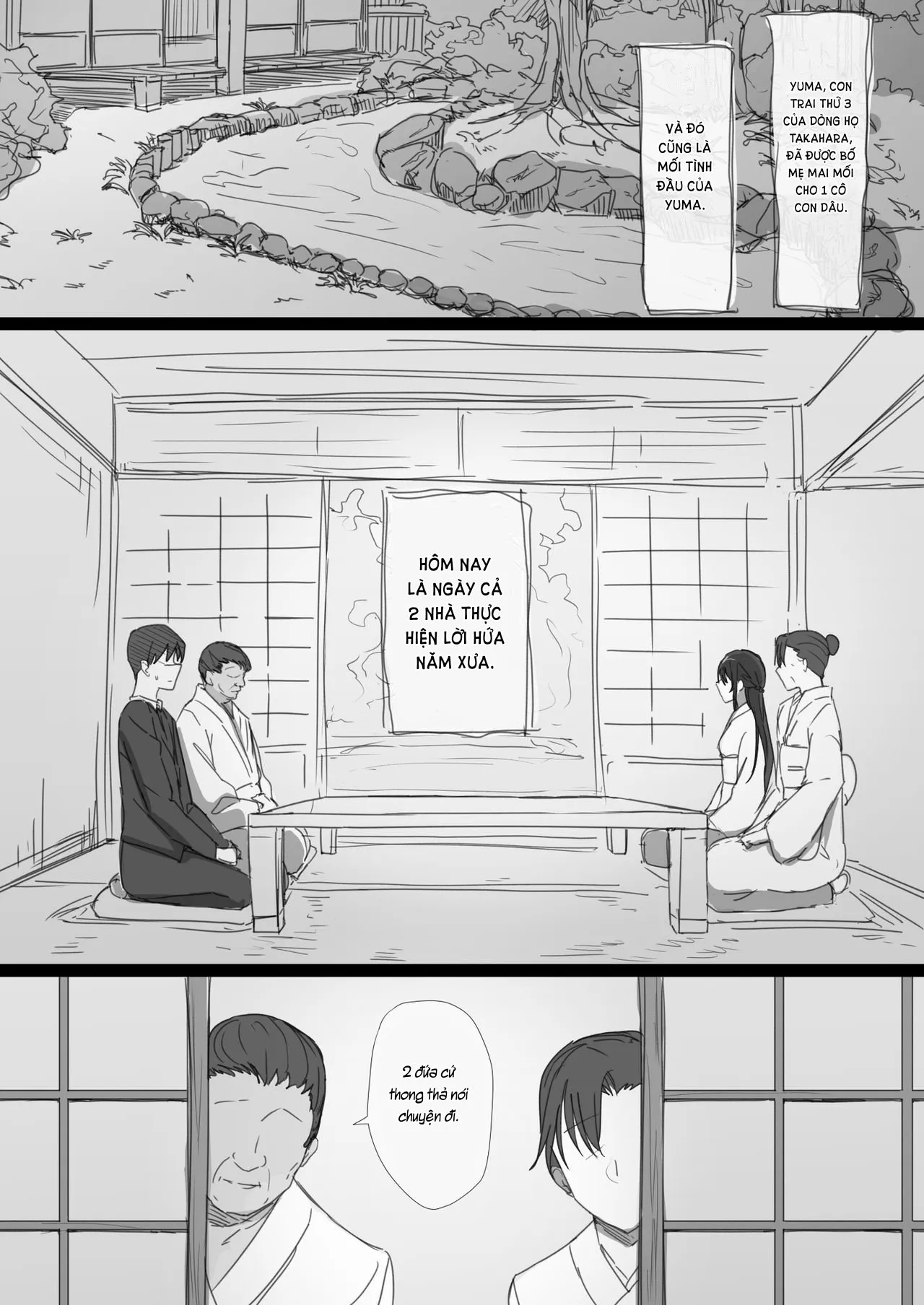 HentaiVN.net - Ảnh 3 - Ki ga Tsuyoi Seiso na Hitozuma Reijou ga Netorareru made no Ichibu Shijuu [気が強い清楚な人妻令嬢が寝取られるまでの一部始終] - Chap 1: Ngày em và anh làm vợ chồng.