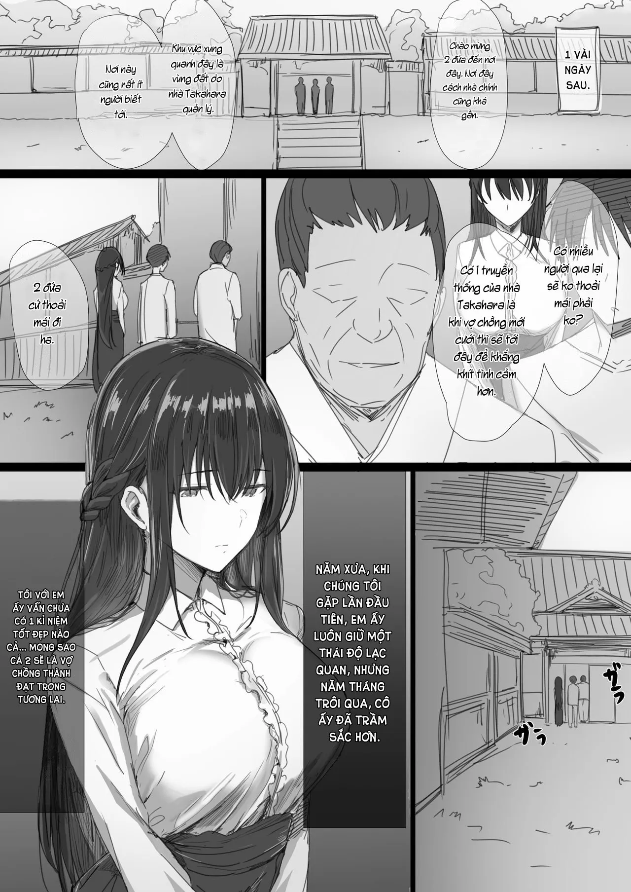 HentaiVN.net - Ảnh 5 - Ki ga Tsuyoi Seiso na Hitozuma Reijou ga Netorareru made no Ichibu Shijuu [気が強い清楚な人妻令嬢が寝取られるまでの一部始終] - Chap 1: Ngày em và anh làm vợ chồng.